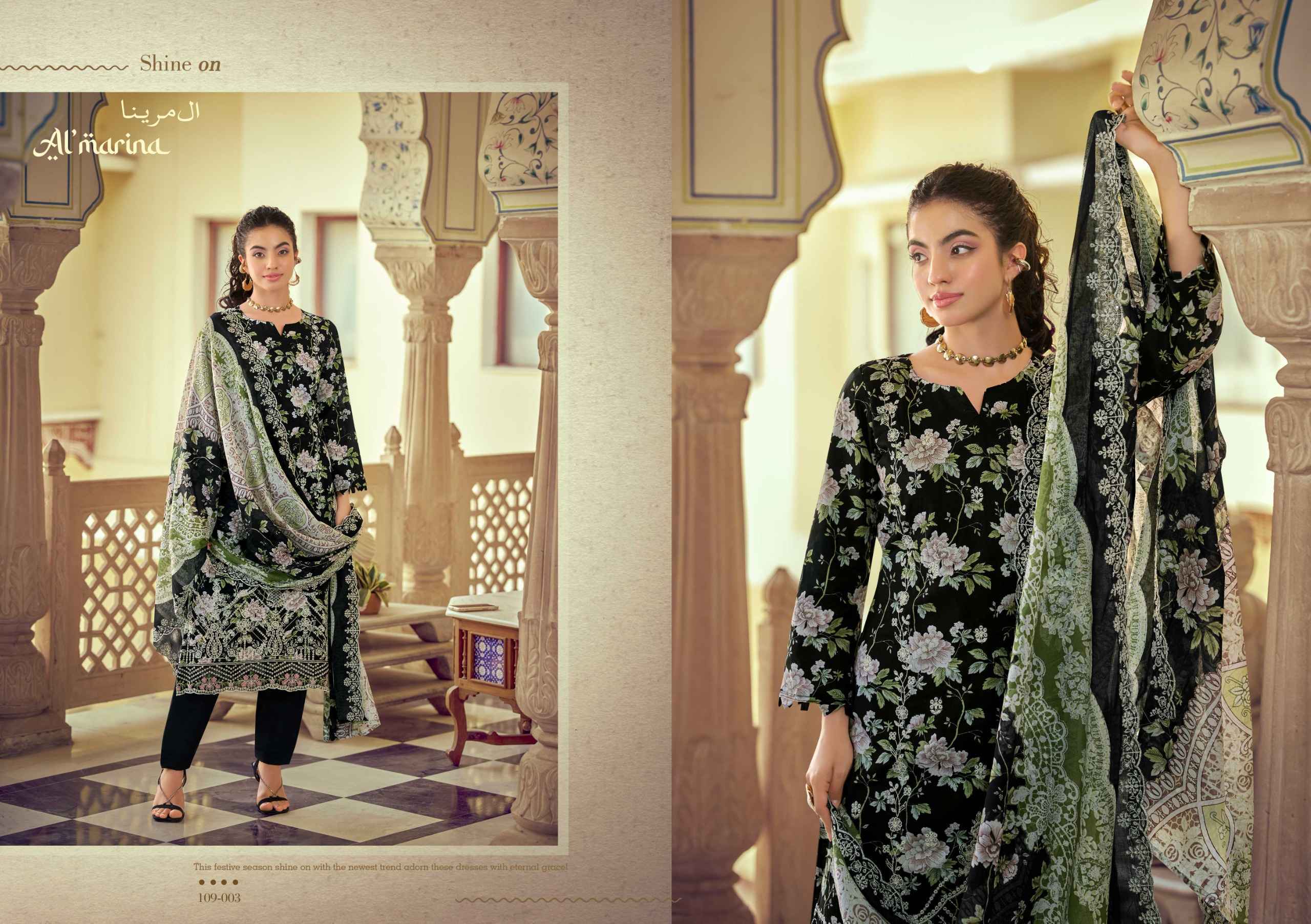 Al Marina Chikankari Vol-5 Cotton Dress Material (8 pcs Catalogue)