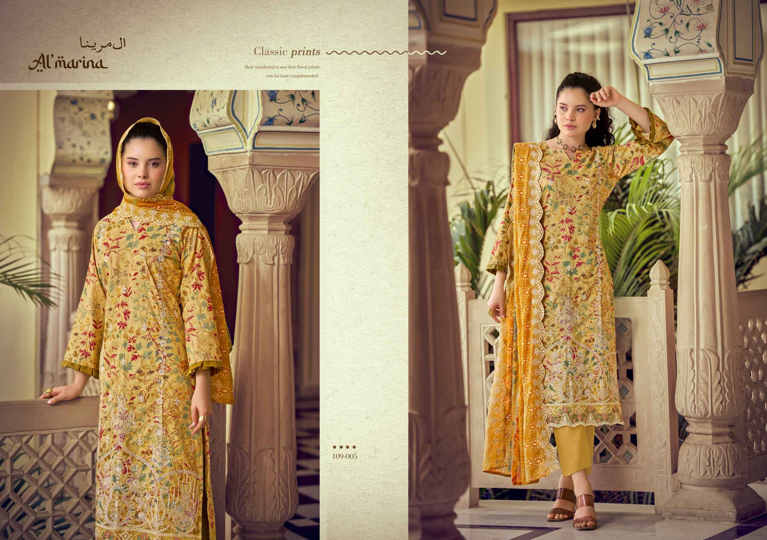 Al Marina Chikankari Vol-5 Cotton Dress Material (8 pcs Catalogue)