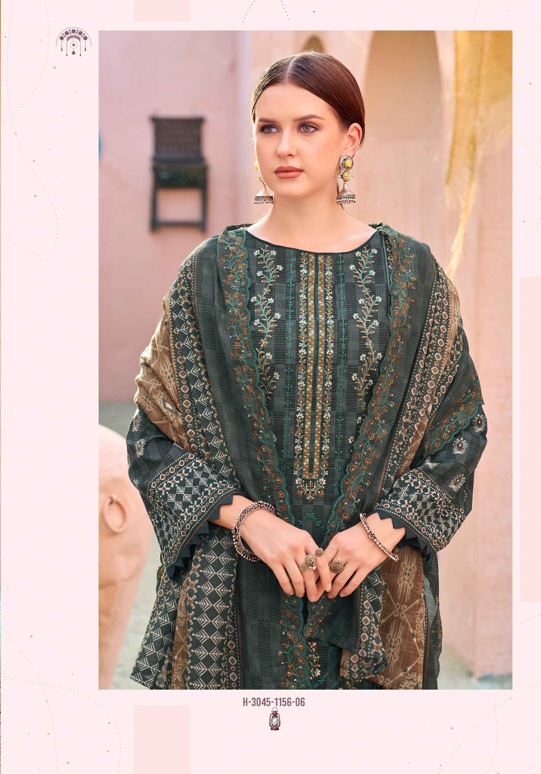 Alok Bin Saeed Premium Cambric Cotton Dress Material (8 pcs Catalogue)