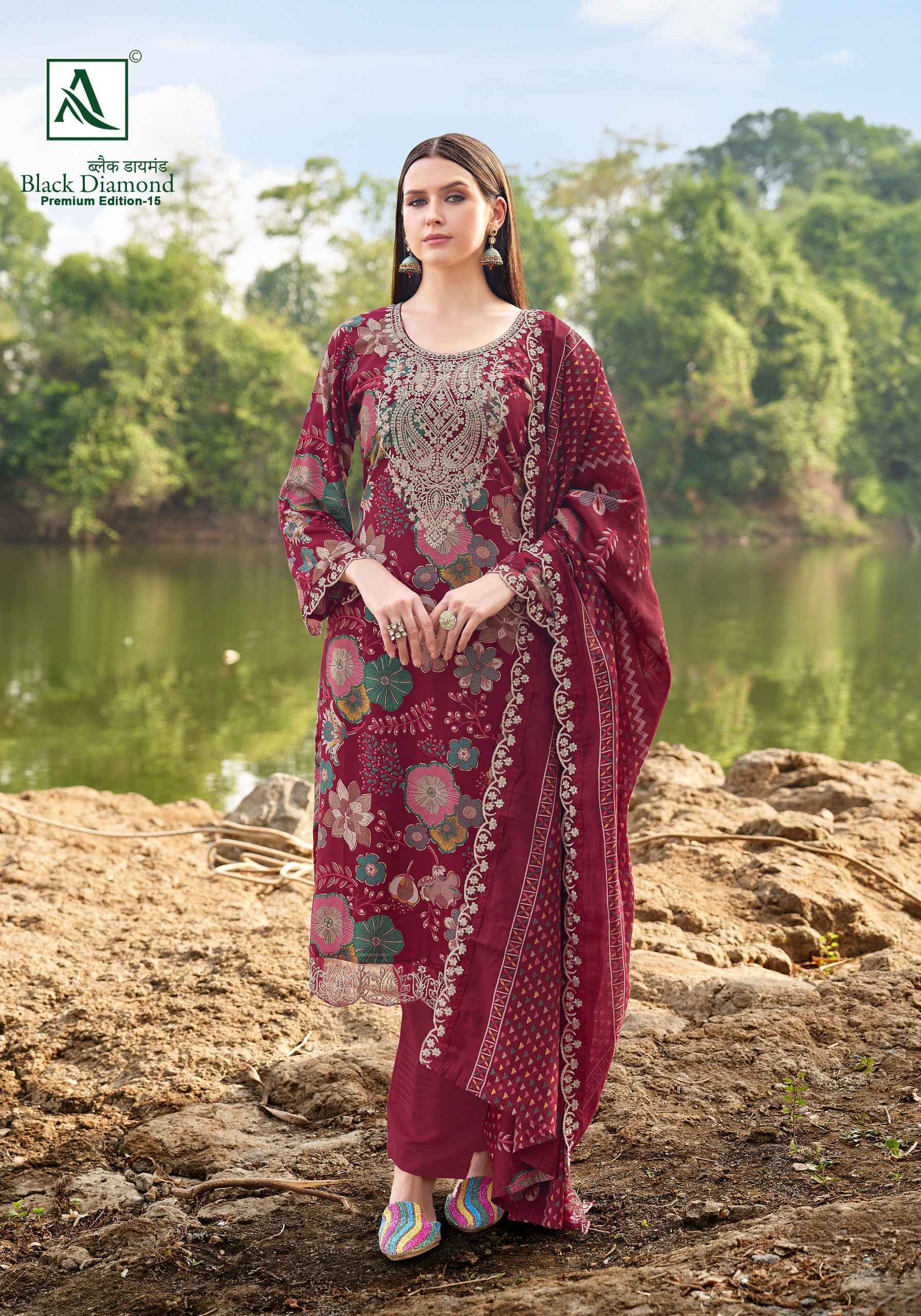 Alok Black Diamond Edition-15 Rayon Dress Material (6 pcs Catalogue)