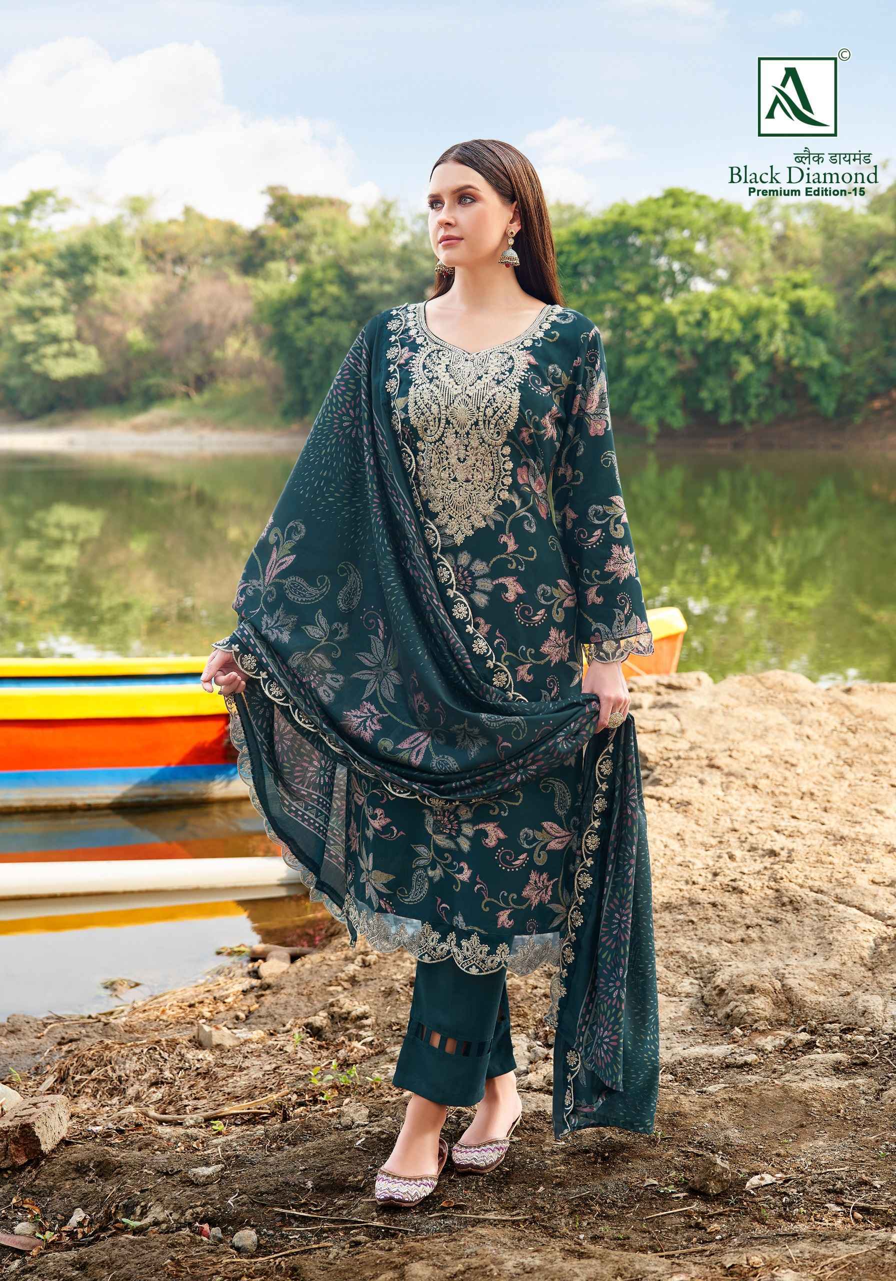 Alok Black Diamond Edition-15 Rayon Dress Material (6 pcs Catalogue)