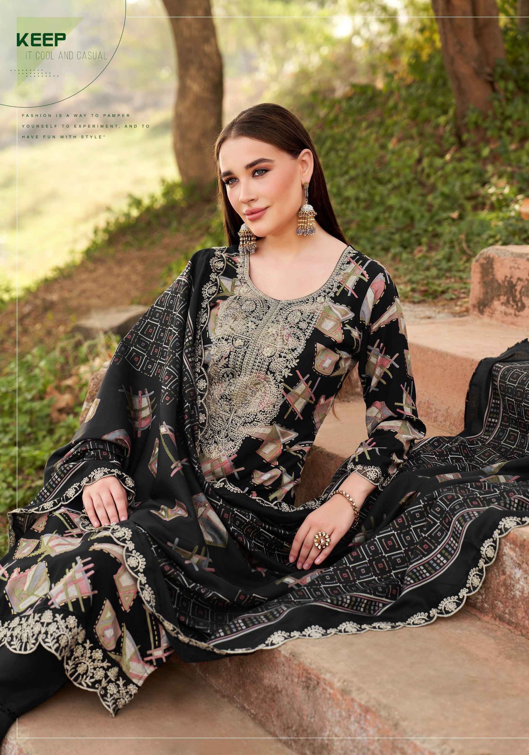 Alok Black Diamond Edition-15 Rayon Dress Material (6 pcs Catalogue)