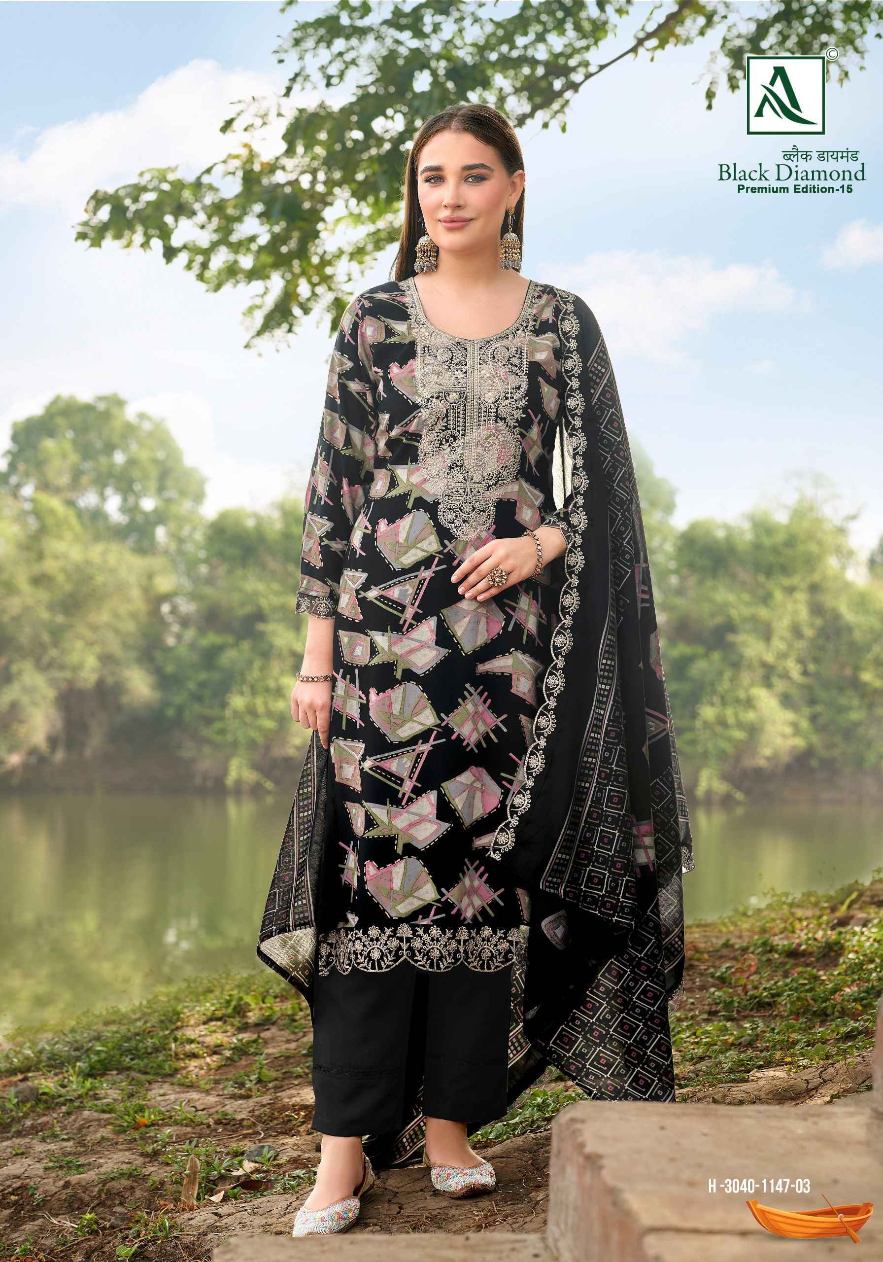 Alok Black Diamond Edition-15 Rayon Dress Material (6 pcs Catalogue)