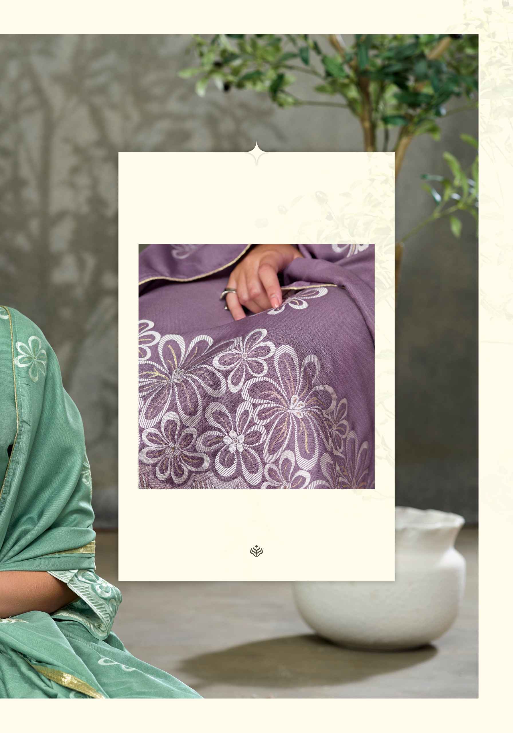 Alok Copper Bloom Linen Dress Material (6 pcs Catalogue)