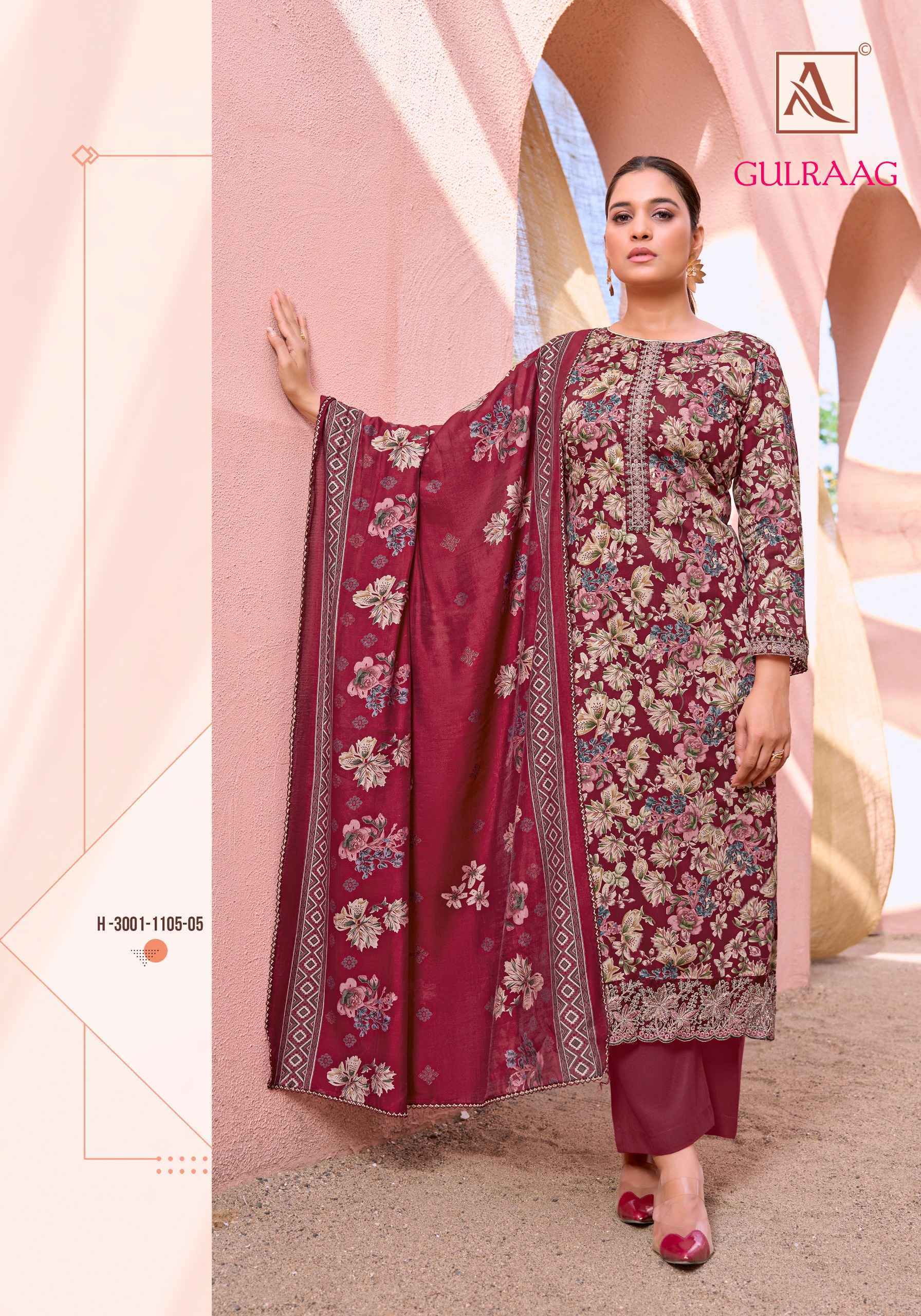 Alok Gulraag Zaam Dress Material (6 pcs Catalogue)