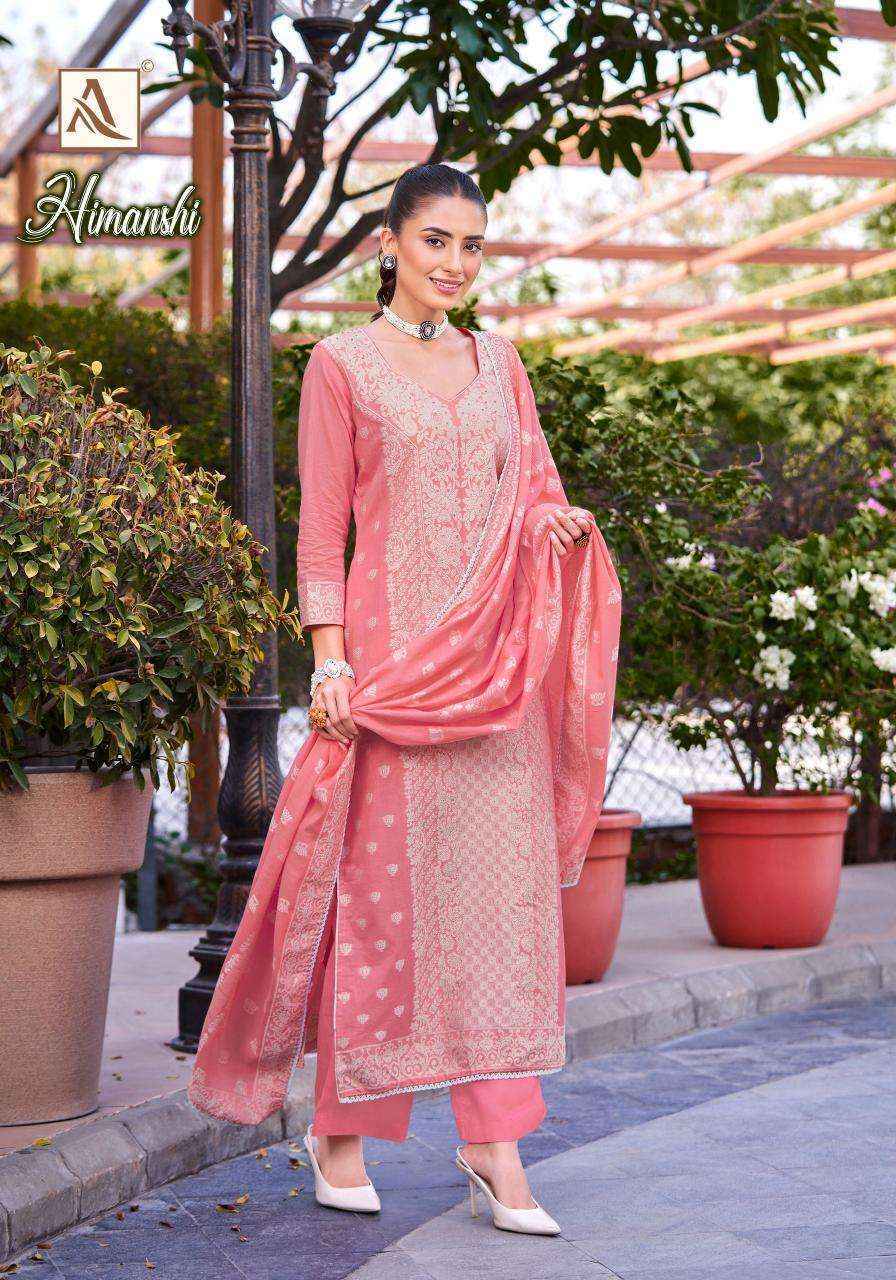 Alok Himanshi Cotton Jacquard Dress Material (6 pcs Catalogue)