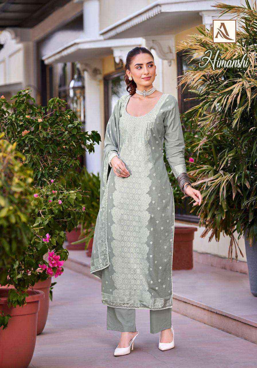 Alok Himanshi Cotton Jacquard Dress Material (6 pcs Catalogue)