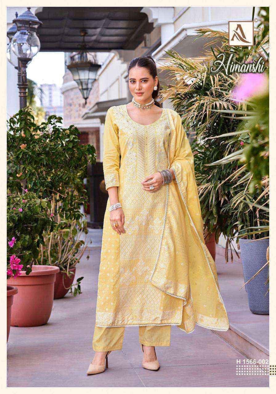 Alok Himanshi Cotton Jacquard Dress Material (6 pcs Catalogue)