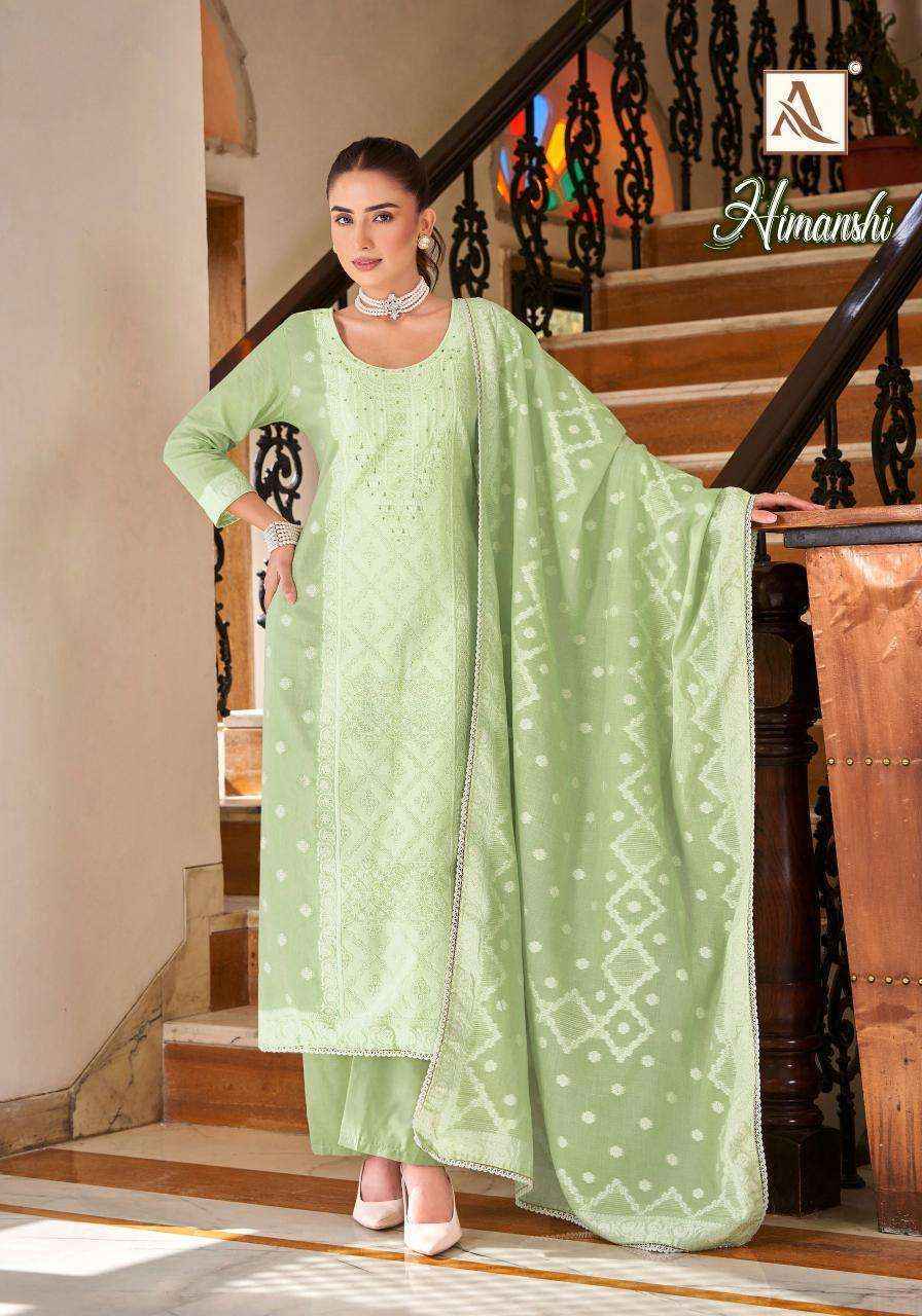 Alok Himanshi Cotton Jacquard Dress Material (6 pcs Catalogue)