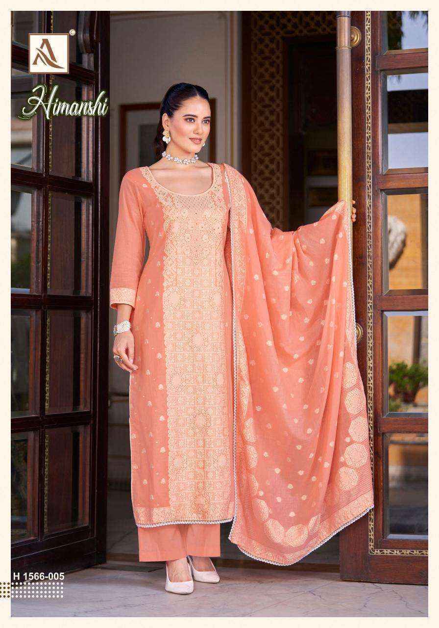 Alok Himanshi Cotton Jacquard Dress Material (6 pcs Catalogue)