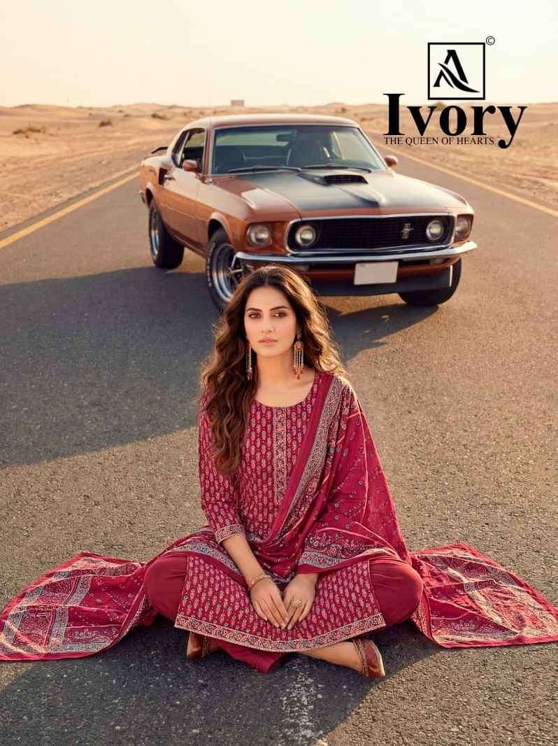 Alok Ivory Zam Dress Material (6 pcs Catalogue)