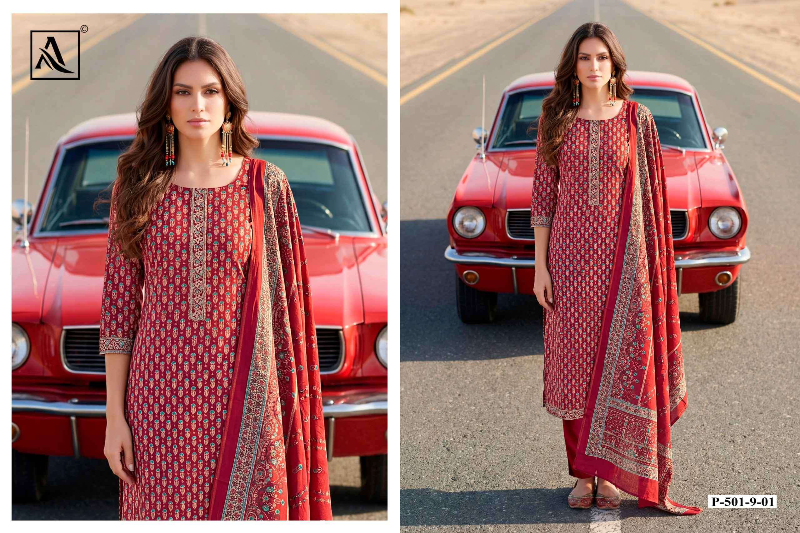 Alok Ivory Zam Dress Material (6 pcs Catalogue)