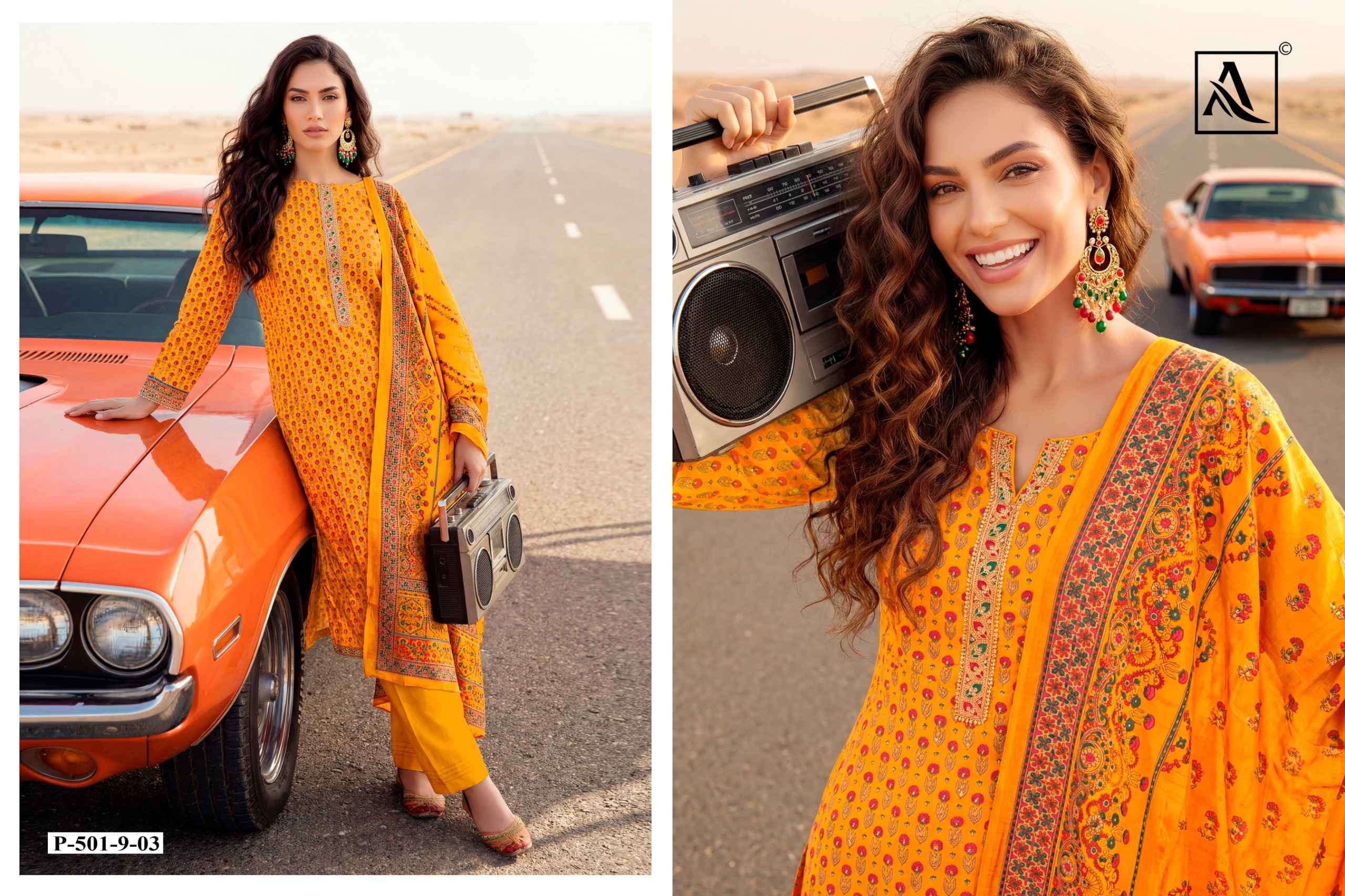 Alok Ivory Zam Dress Material (6 pcs Catalogue)