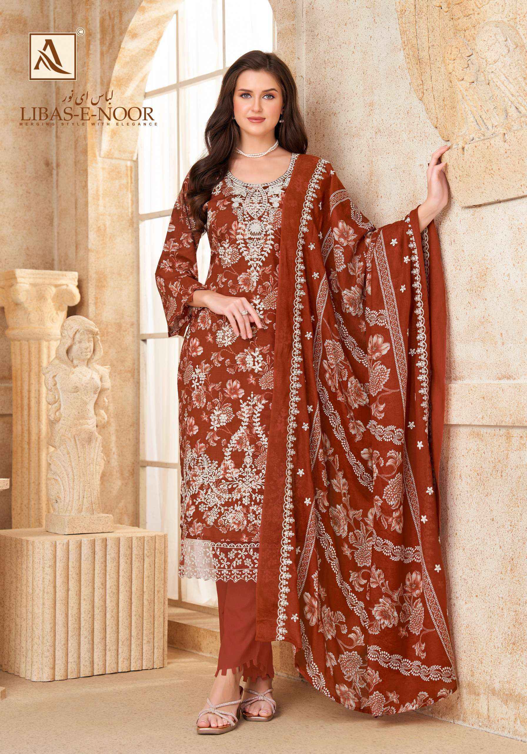Alok Libas E Noor Cotton Dress Material (6 pcs Catalogue)