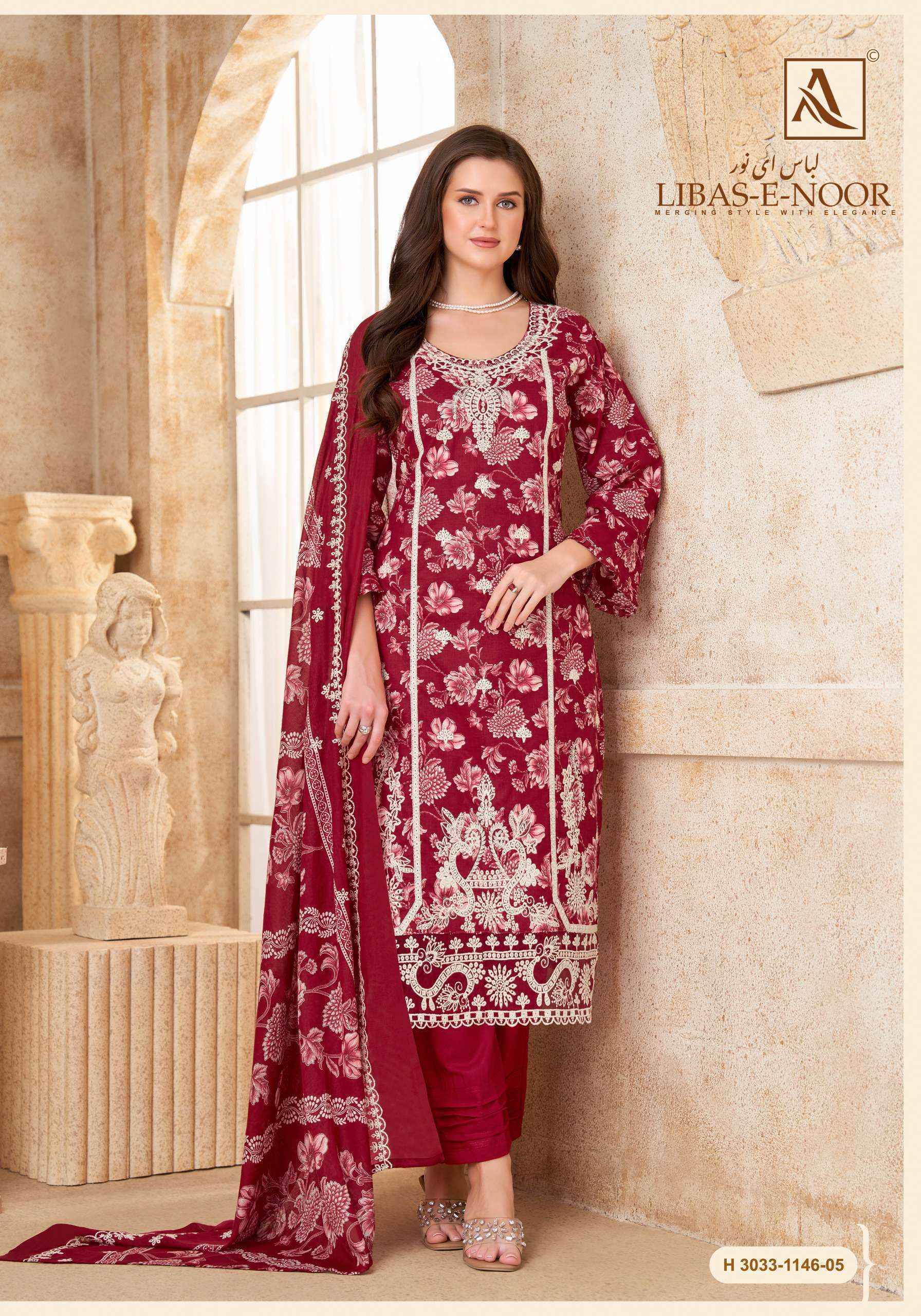 Alok Libas E Noor Cotton Dress Material (6 pcs Catalogue)
