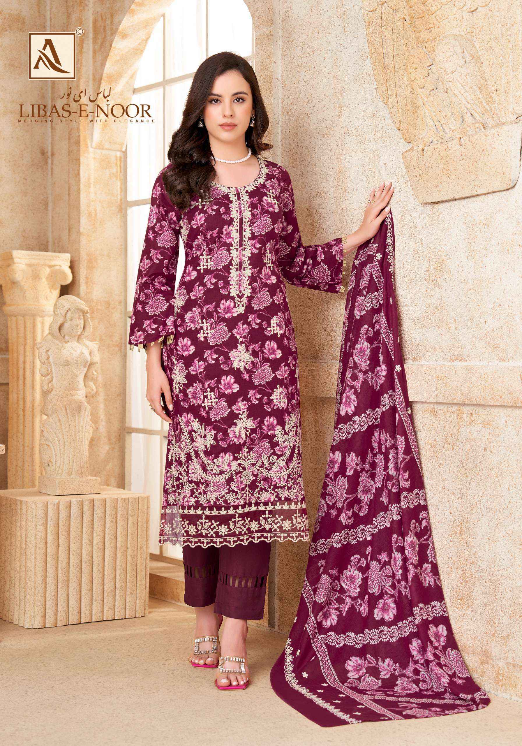 Alok Libas E Noor Cotton Dress Material (6 pcs Catalogue)