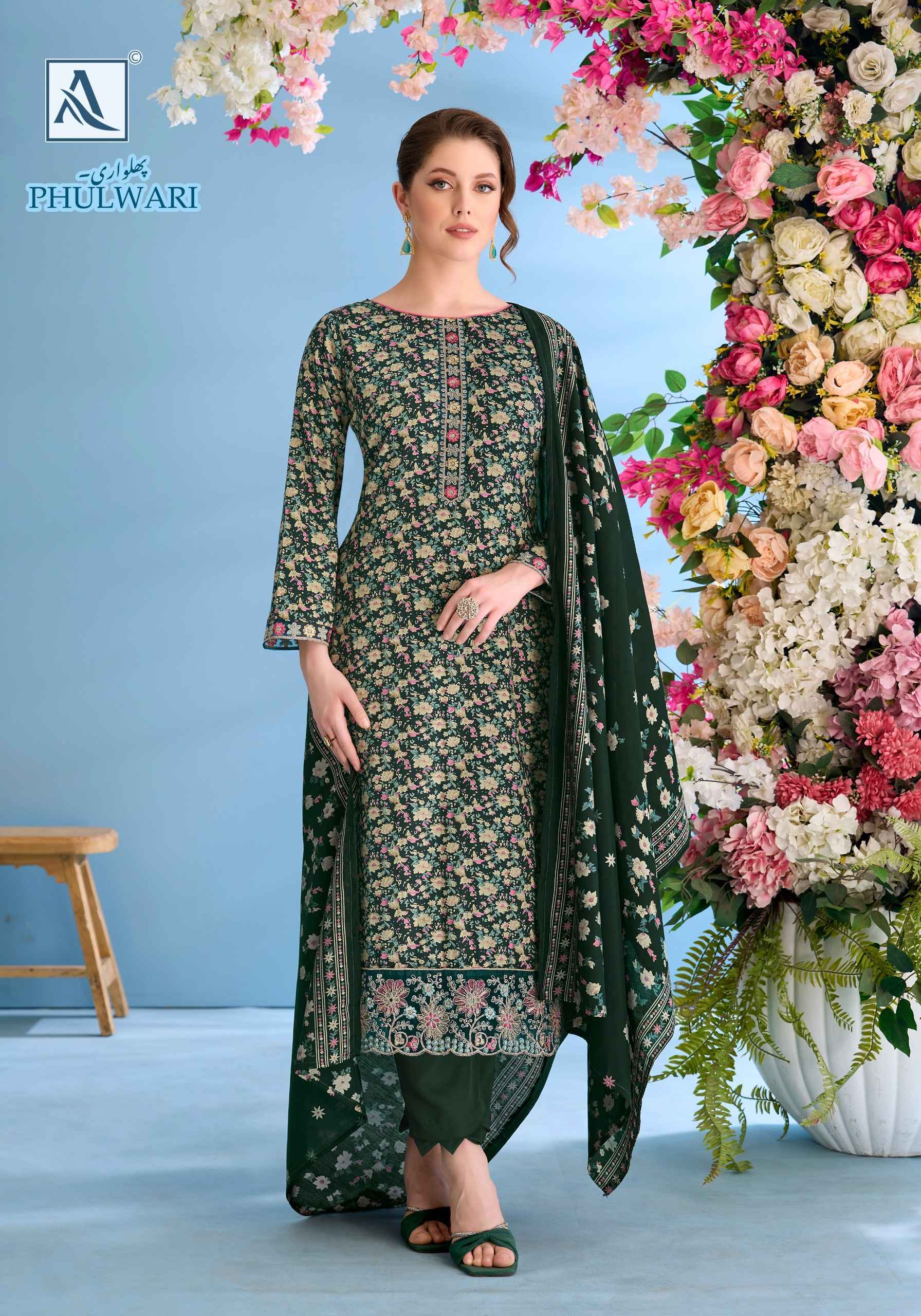 Alok Phulwari Zam Dress Material (6 pcs Catalogue)
