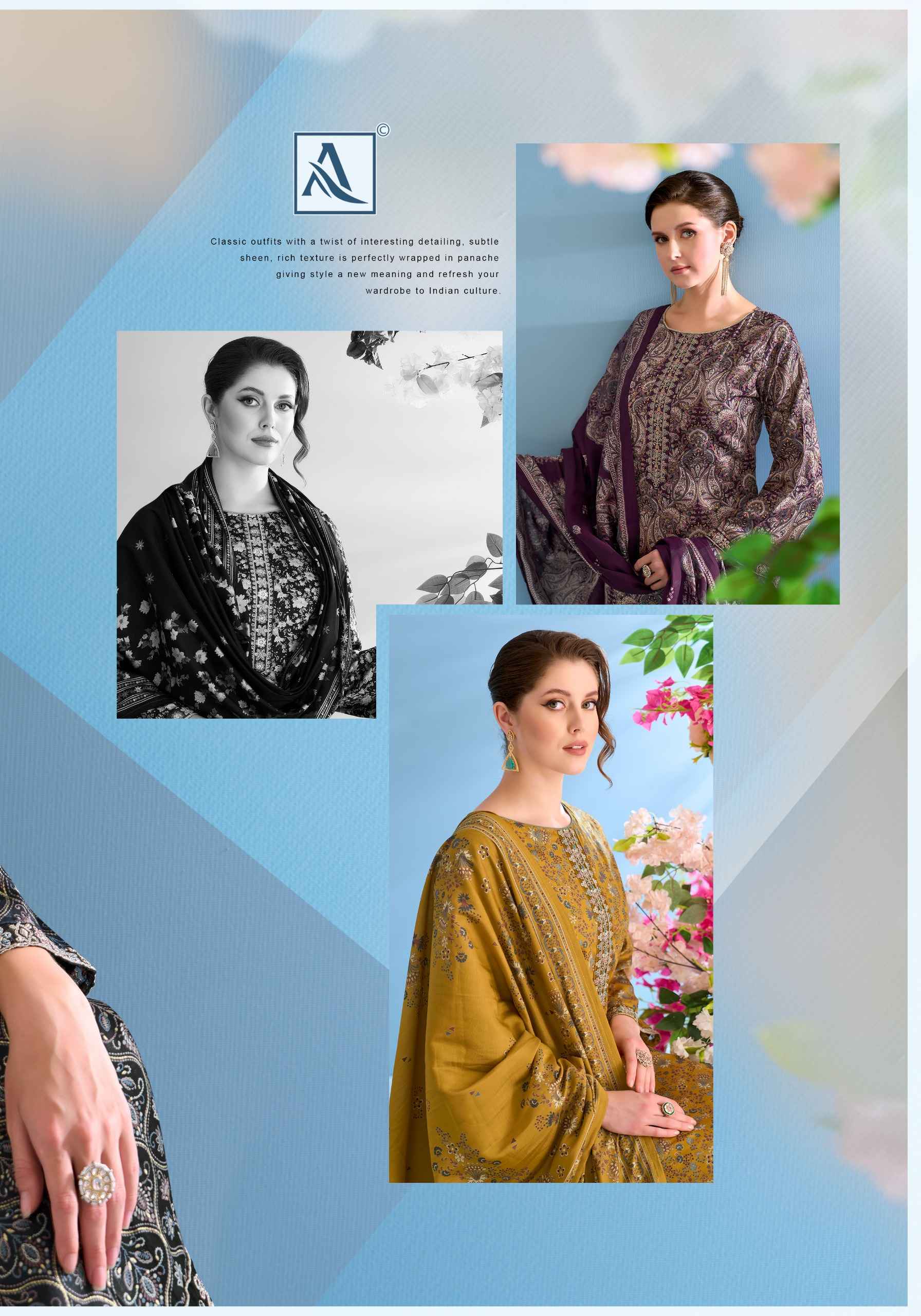 Alok Phulwari Zam Dress Material (6 pcs Catalogue)