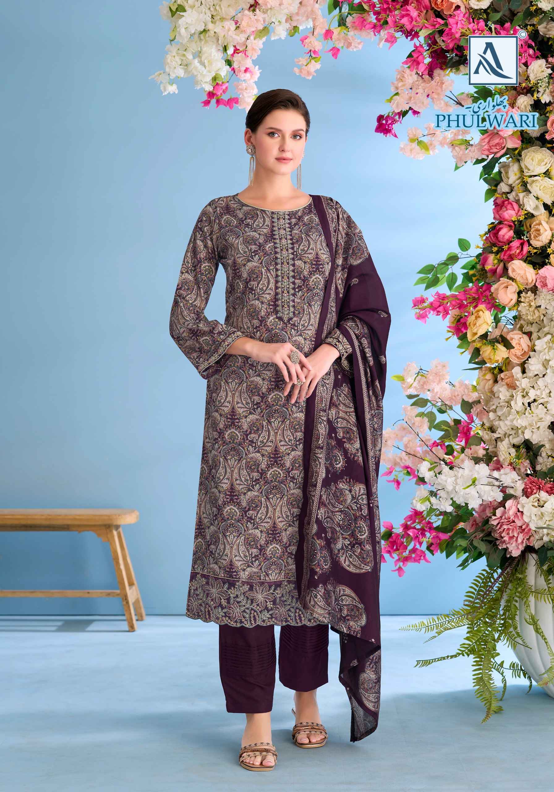 Alok Phulwari Zam Dress Material (6 pcs Catalogue)