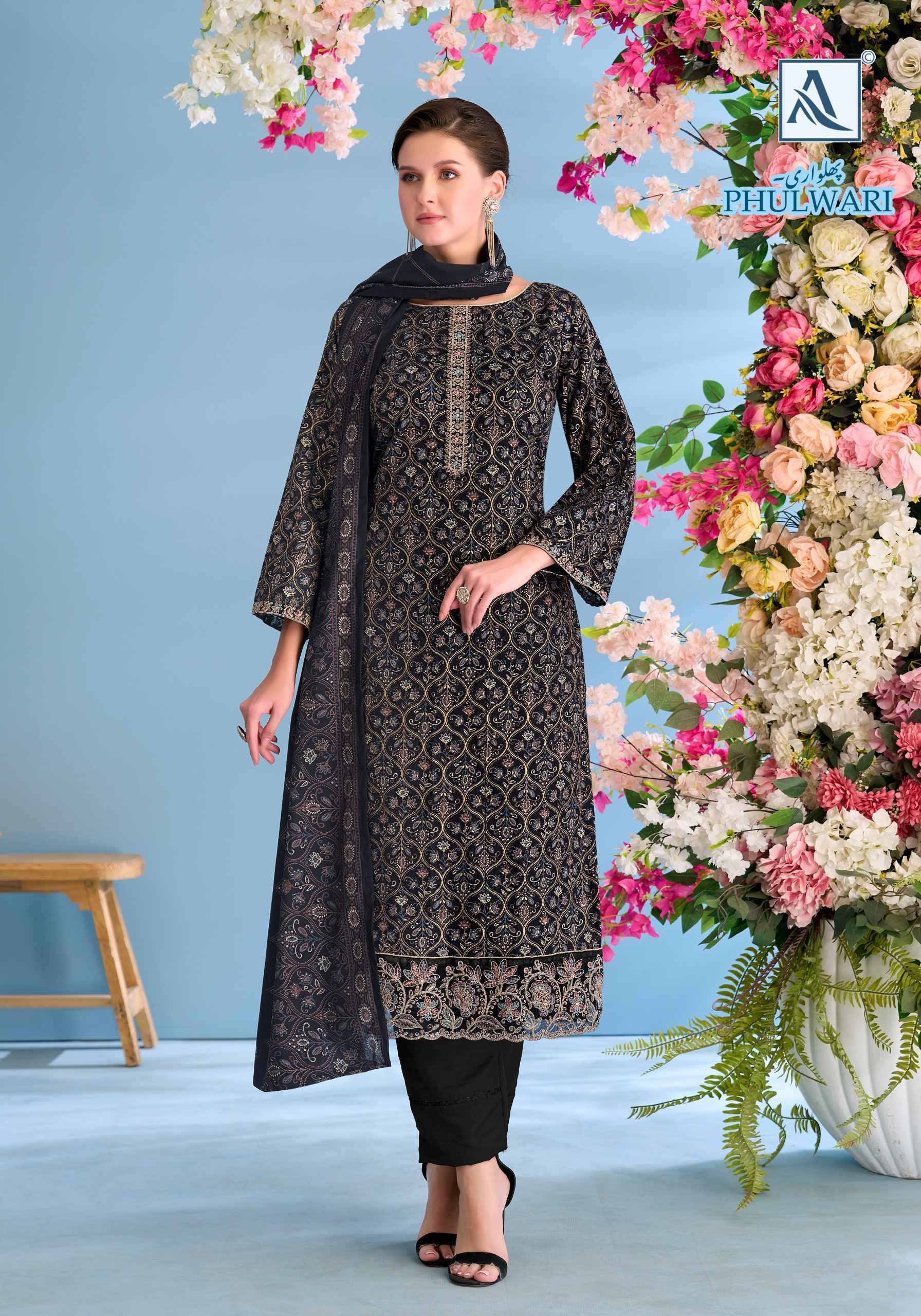 Alok Phulwari Zam Dress Material (6 pcs Catalogue)