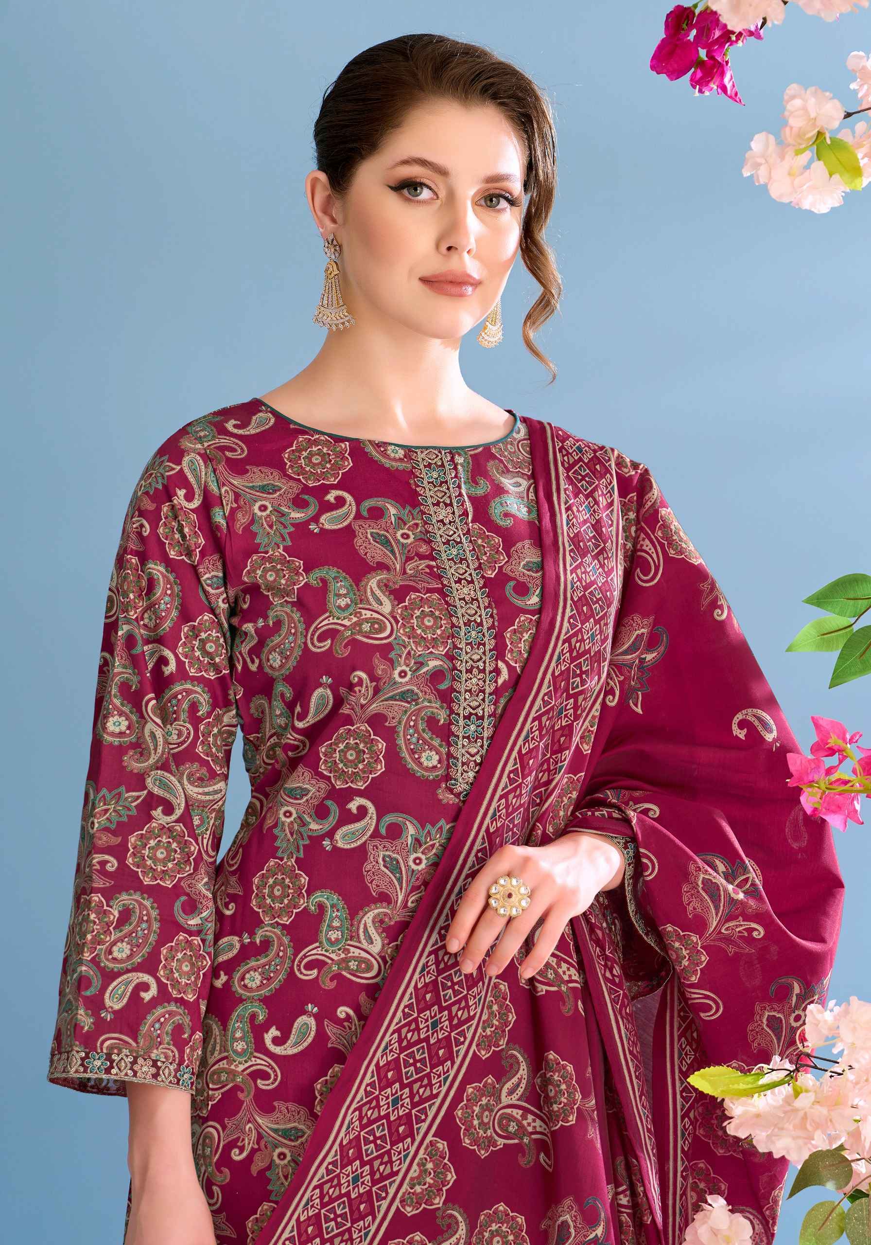 Alok Phulwari Zam Dress Material (6 pcs Catalogue)