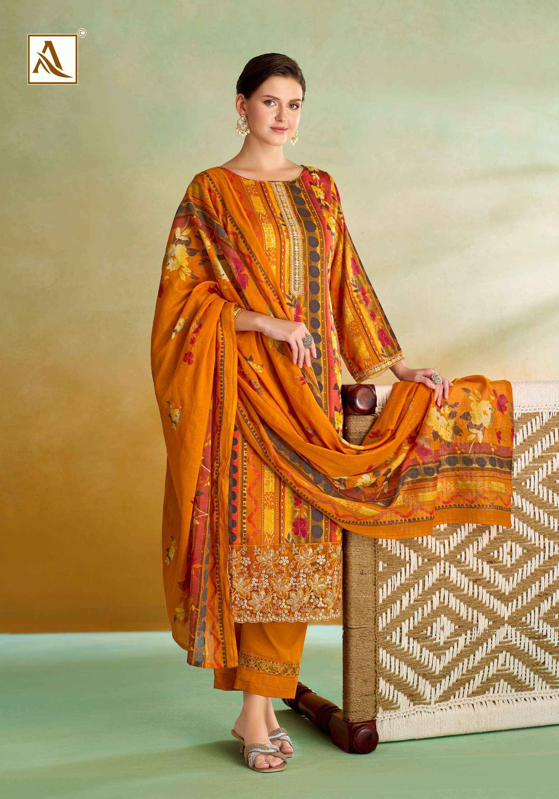Alok Sitara Night Jam Cotton Dress Material (6 pcs Catalogue)