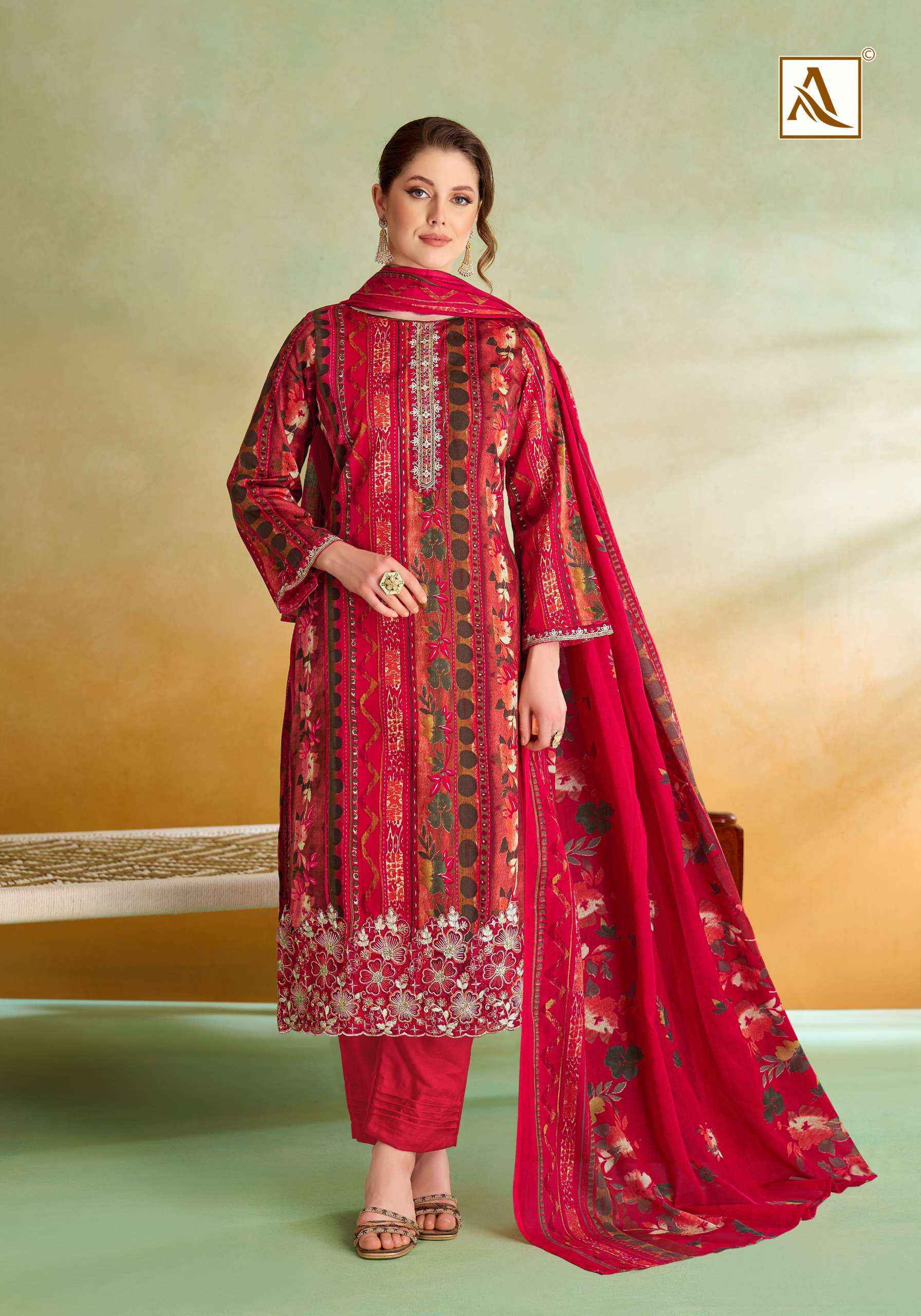 Alok Sitara Night Jam Cotton Dress Material (6 pcs Catalogue)