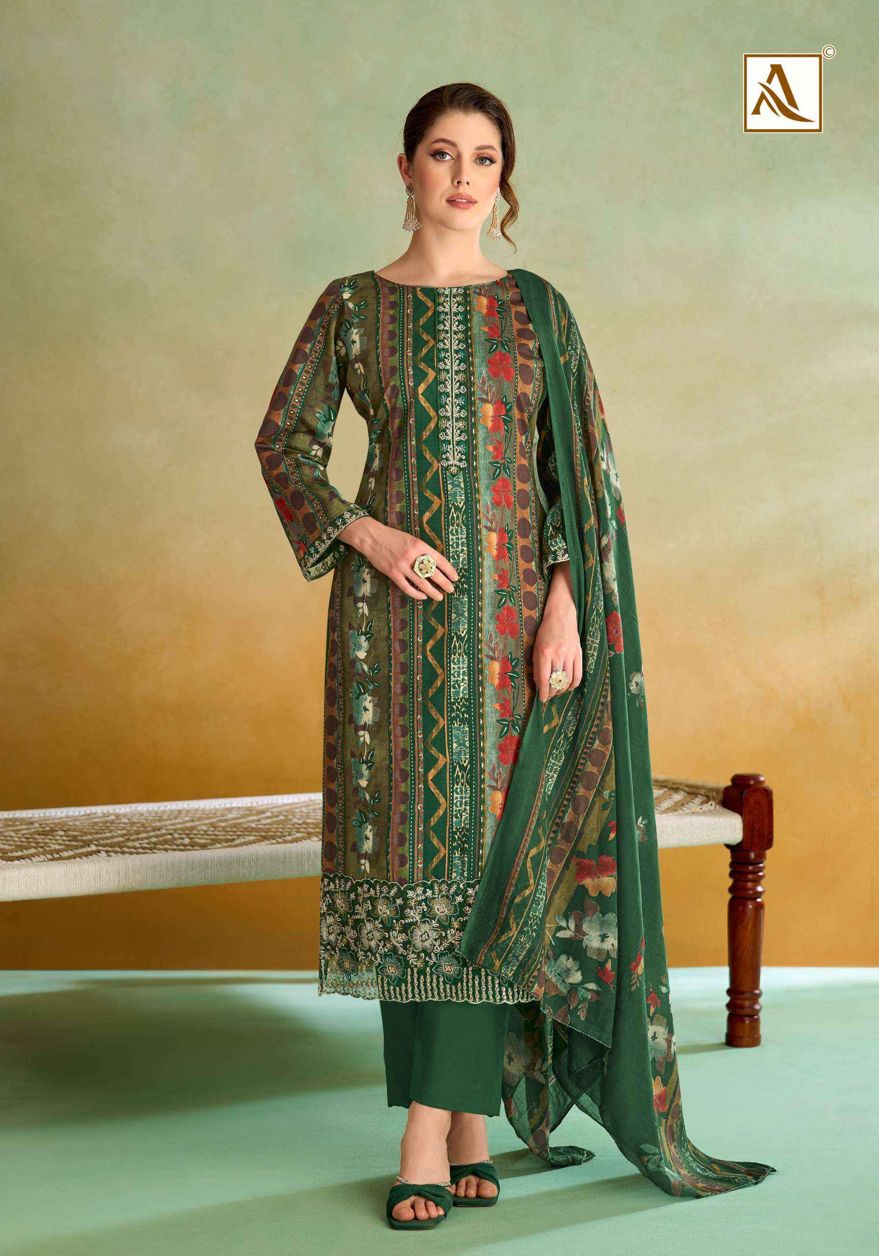 Alok Sitara Night Jam Cotton Dress Material (6 pcs Catalogue)