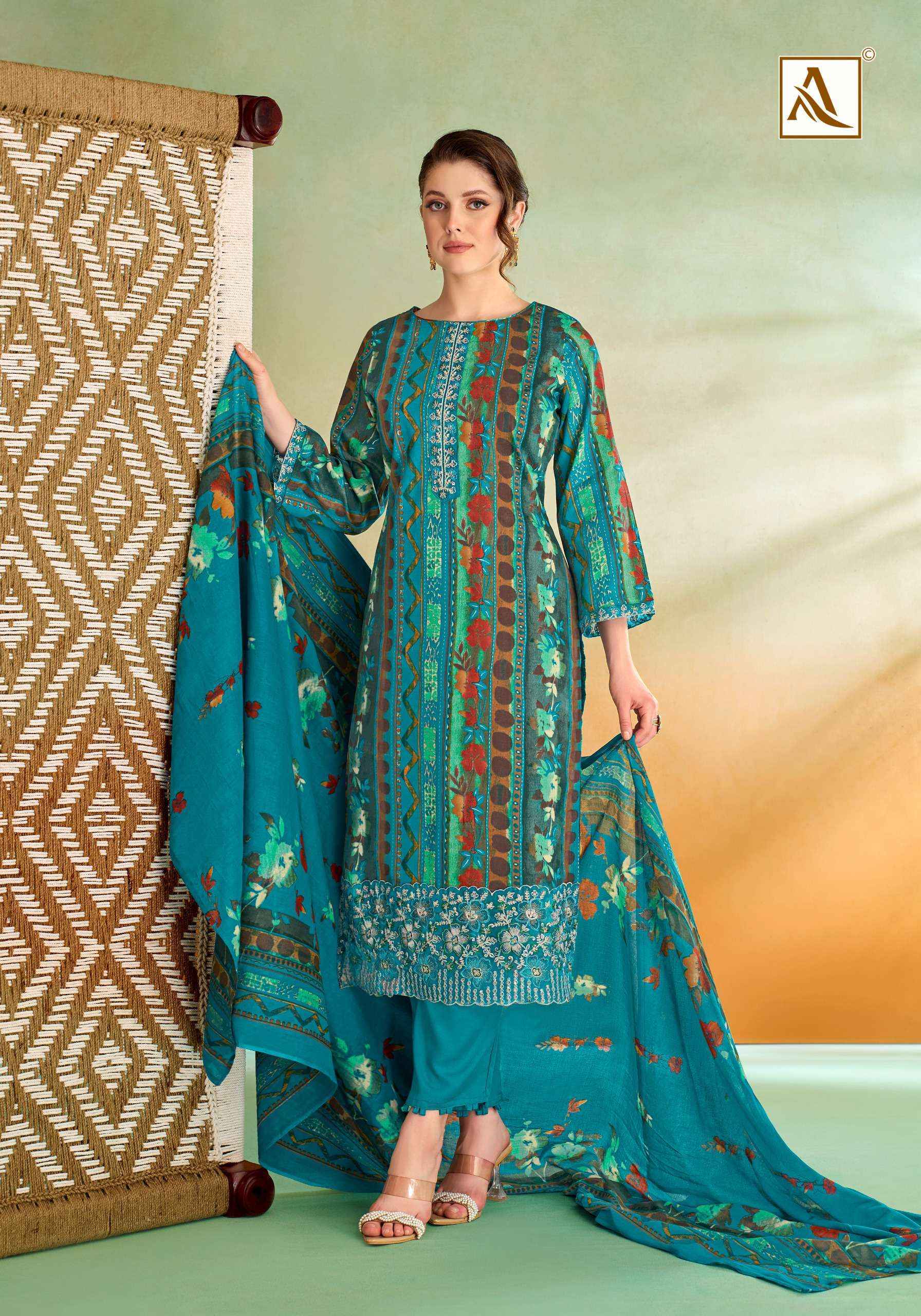 Alok Sitara Night Jam Cotton Dress Material (6 pcs Catalogue)