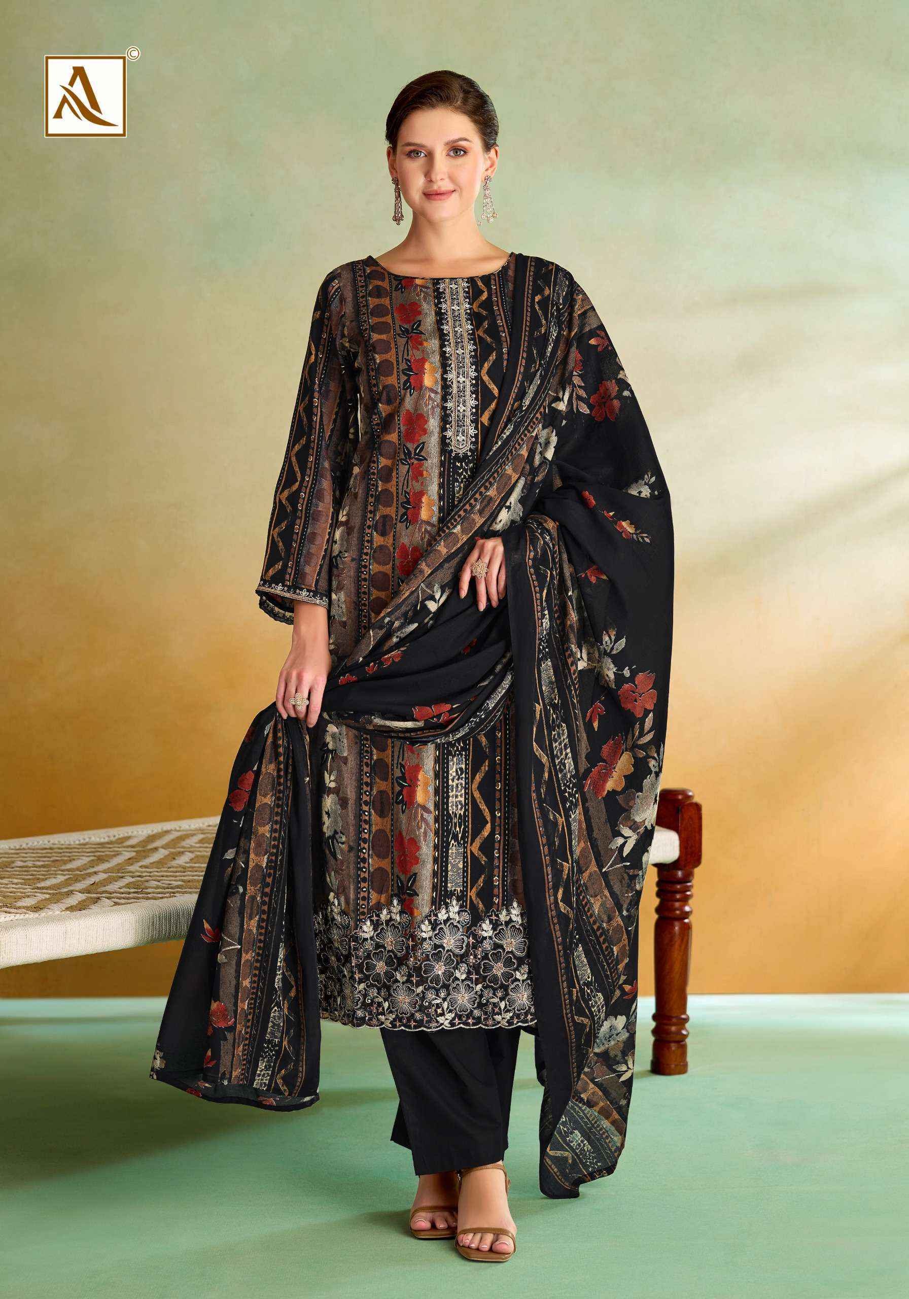 Alok Sitara Night Jam Cotton Dress Material (6 pcs Catalogue)
