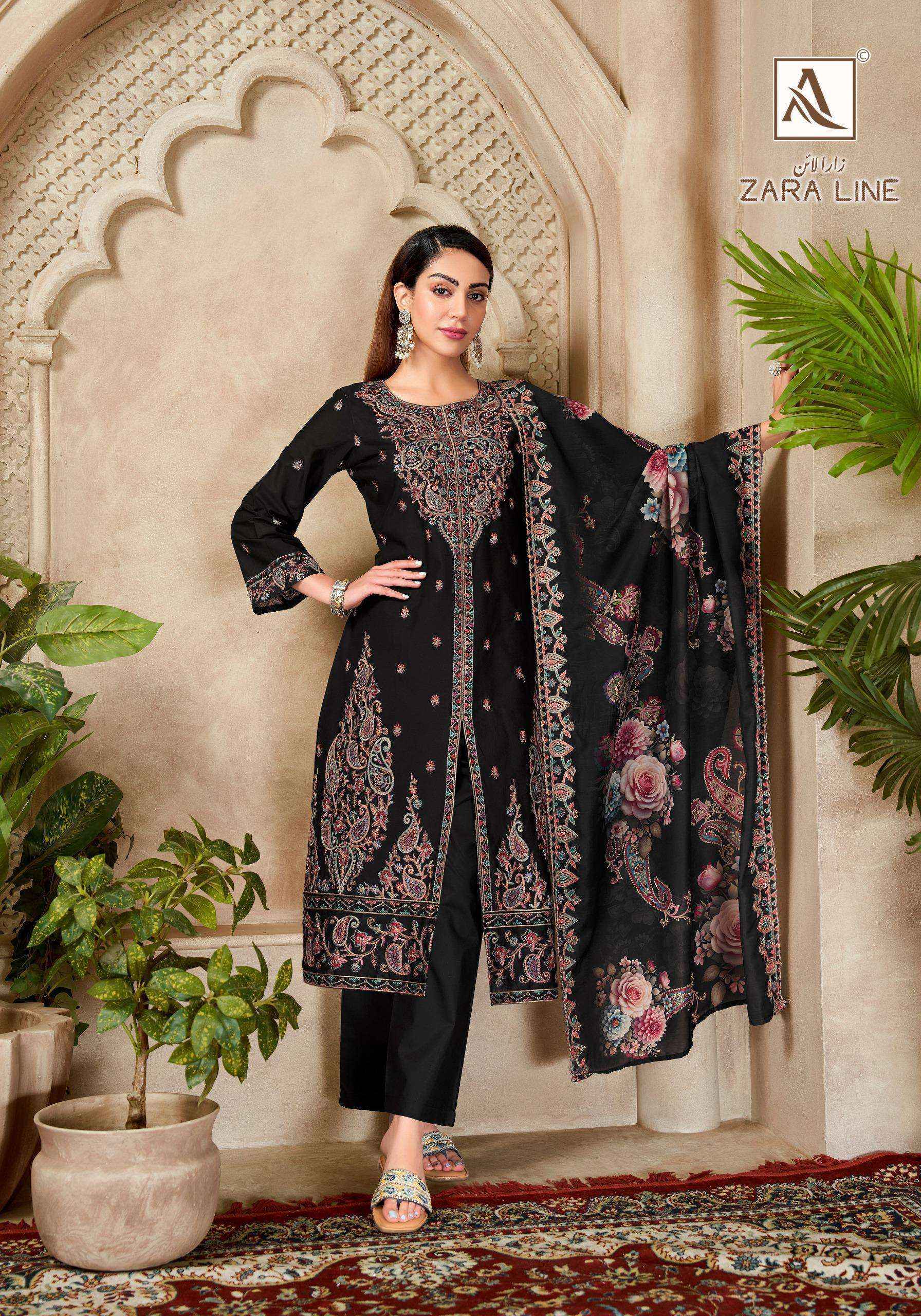 Alok Zara Line Cotton Dress Material (6 pcs Catalogue)
