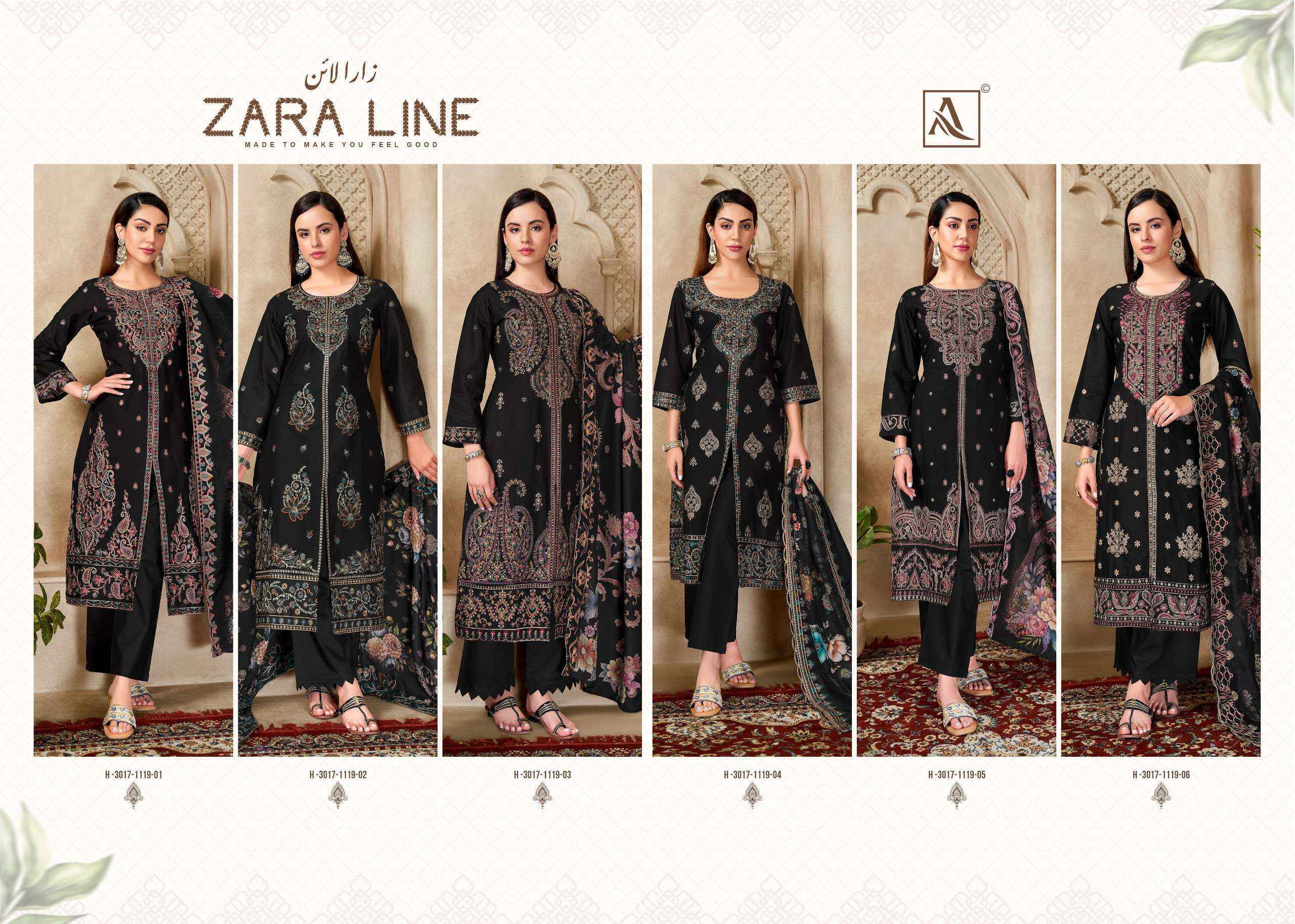 Alok Zara Line Cotton Dress Material (6 pcs Catalogue)