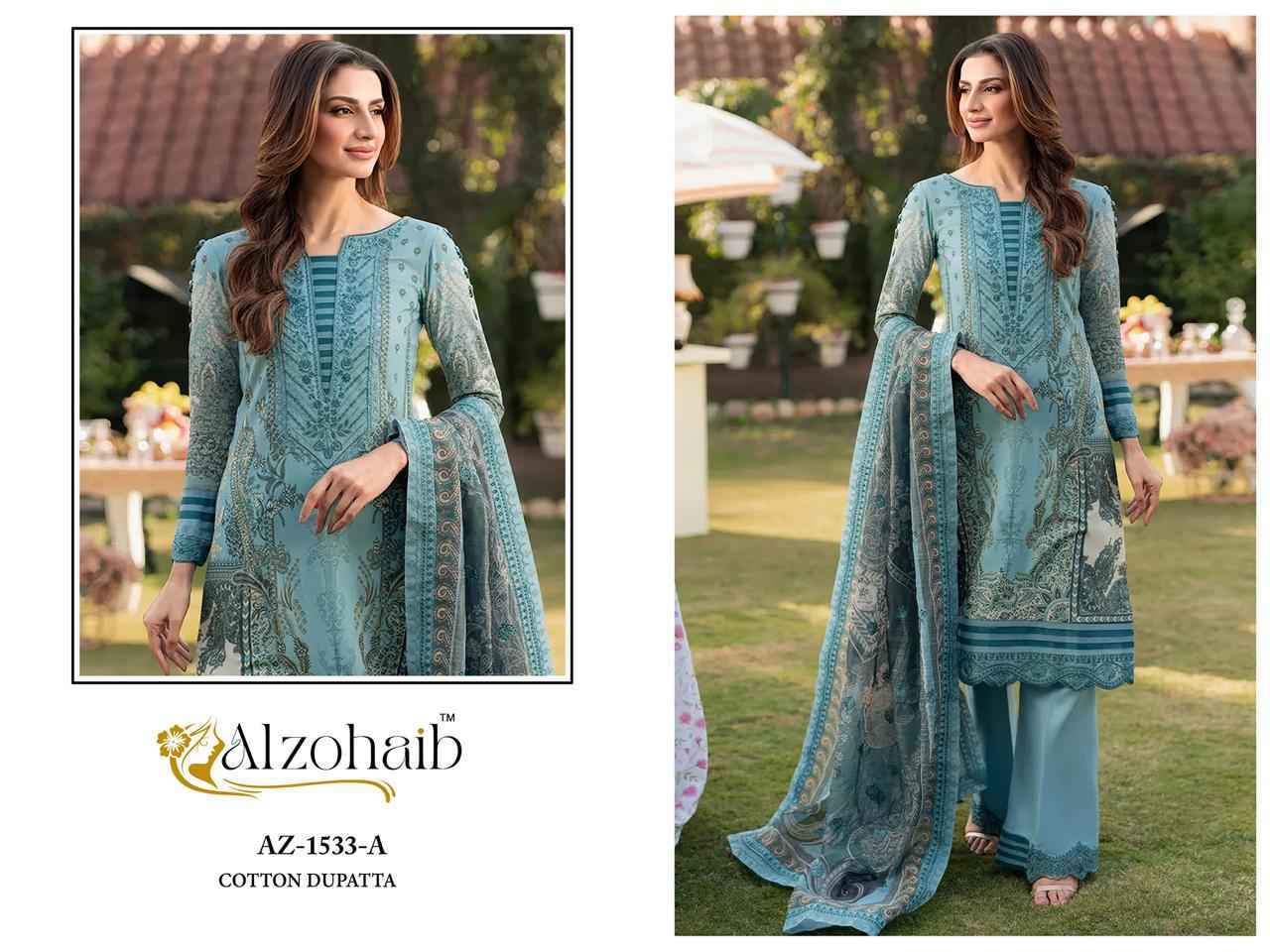 Alzohaib Aziza Vol-2 Cotton Dress Material (4 pcs Catalogue)