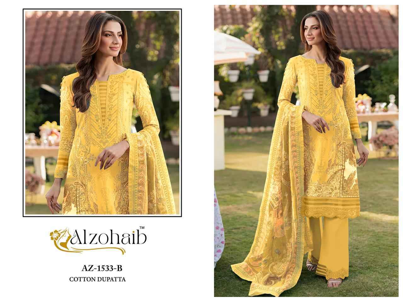 Alzohaib Aziza Vol-2 Cotton Dress Material (4 pcs Catalogue)