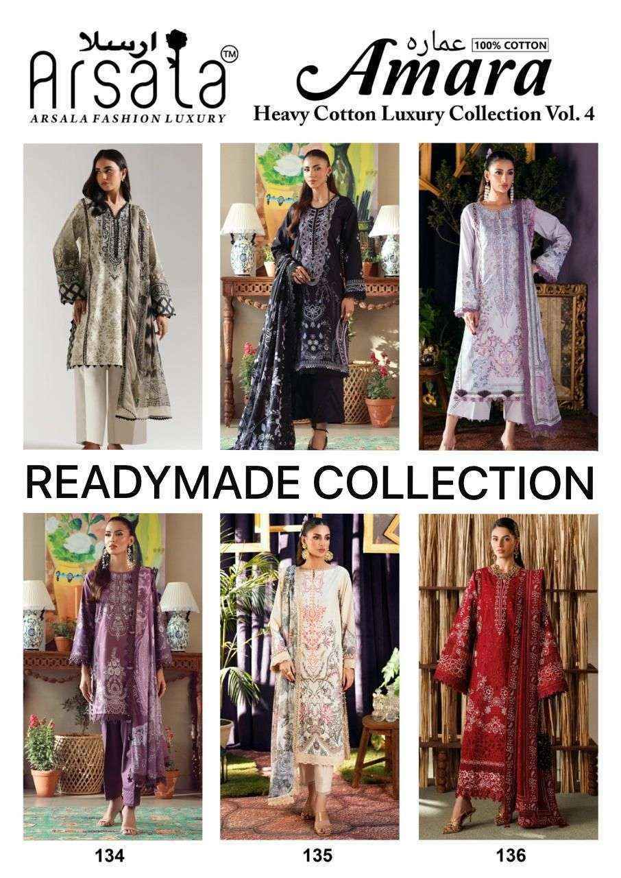Arsala Fashion Amara Vol-4 Readymade Cotton Dress (6 pcs Catalogue)