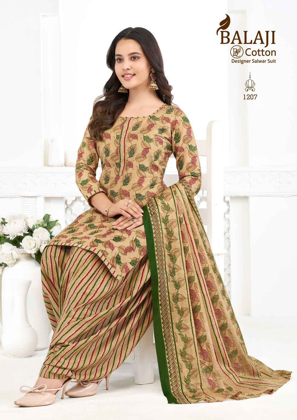 Balaji Sui Dhaga Vol-12 Readymade Cotton Dress (10 pcs Catalogue)
