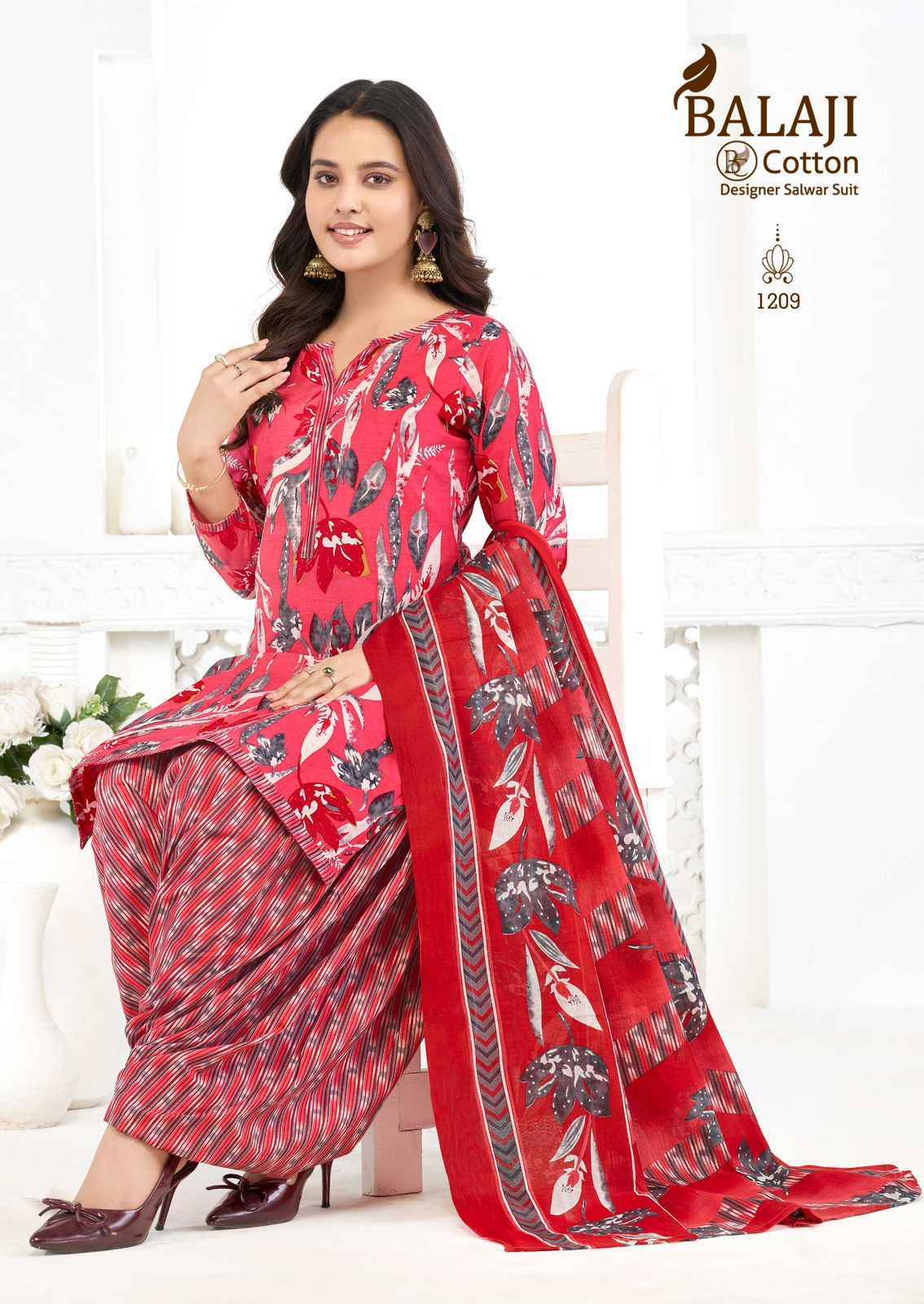 Balaji Sui Dhaga Vol-12 Readymade Cotton Dress (10 pcs Catalogue)