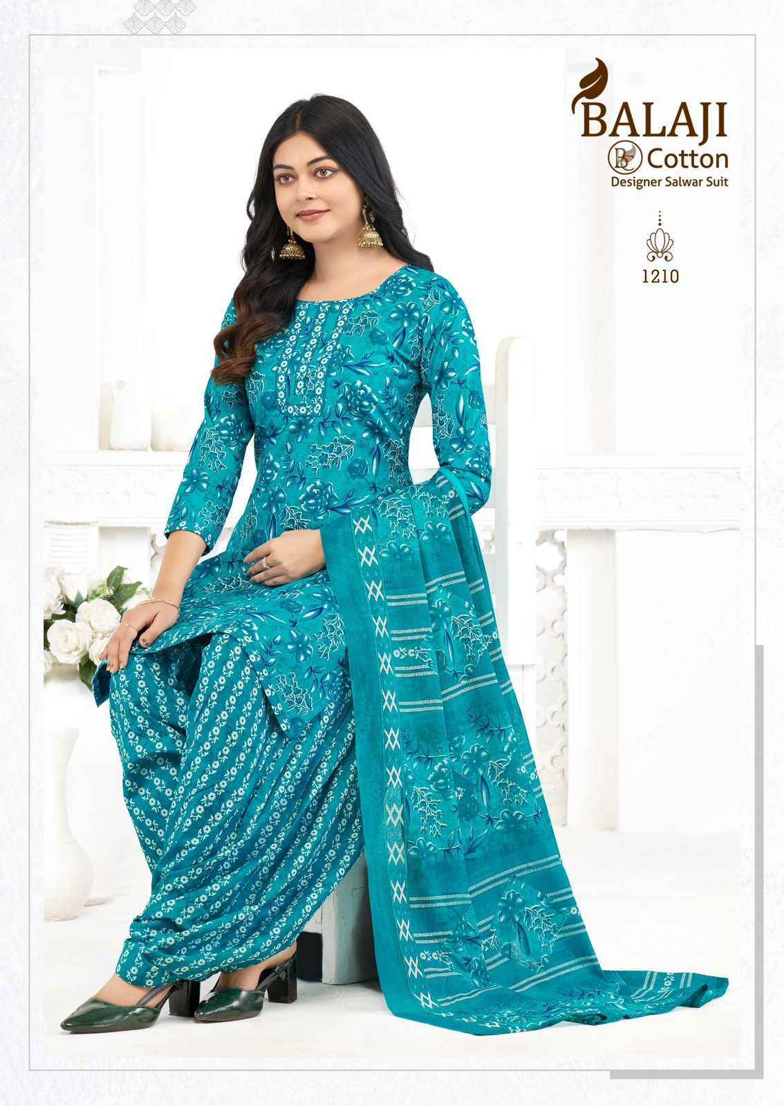 Balaji Sui Dhaga Vol-12 Readymade Cotton Dress (10 pcs Catalogue)