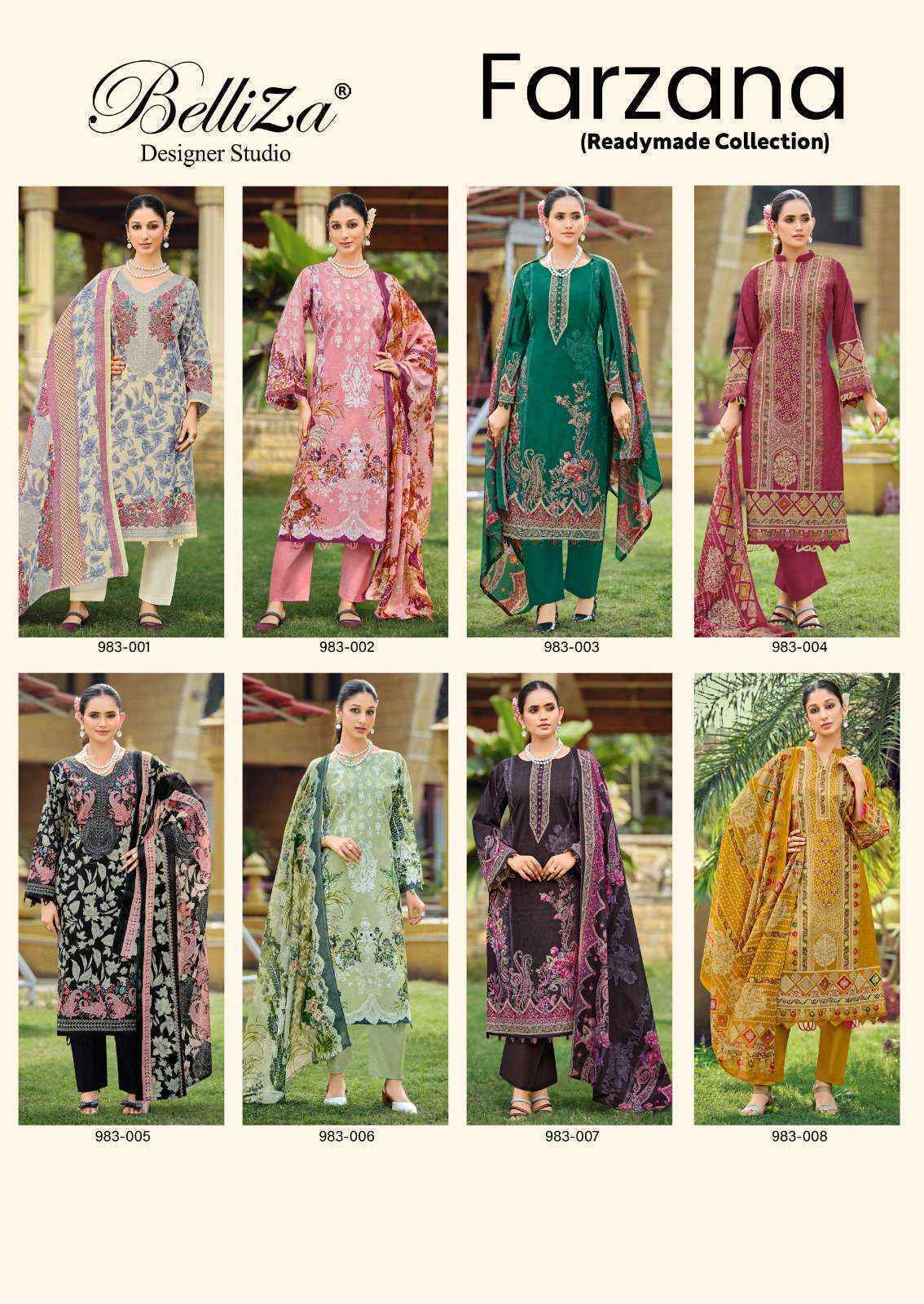 Belliza Farzana Readymade Cotton Suit (8 pcs Catalogue)