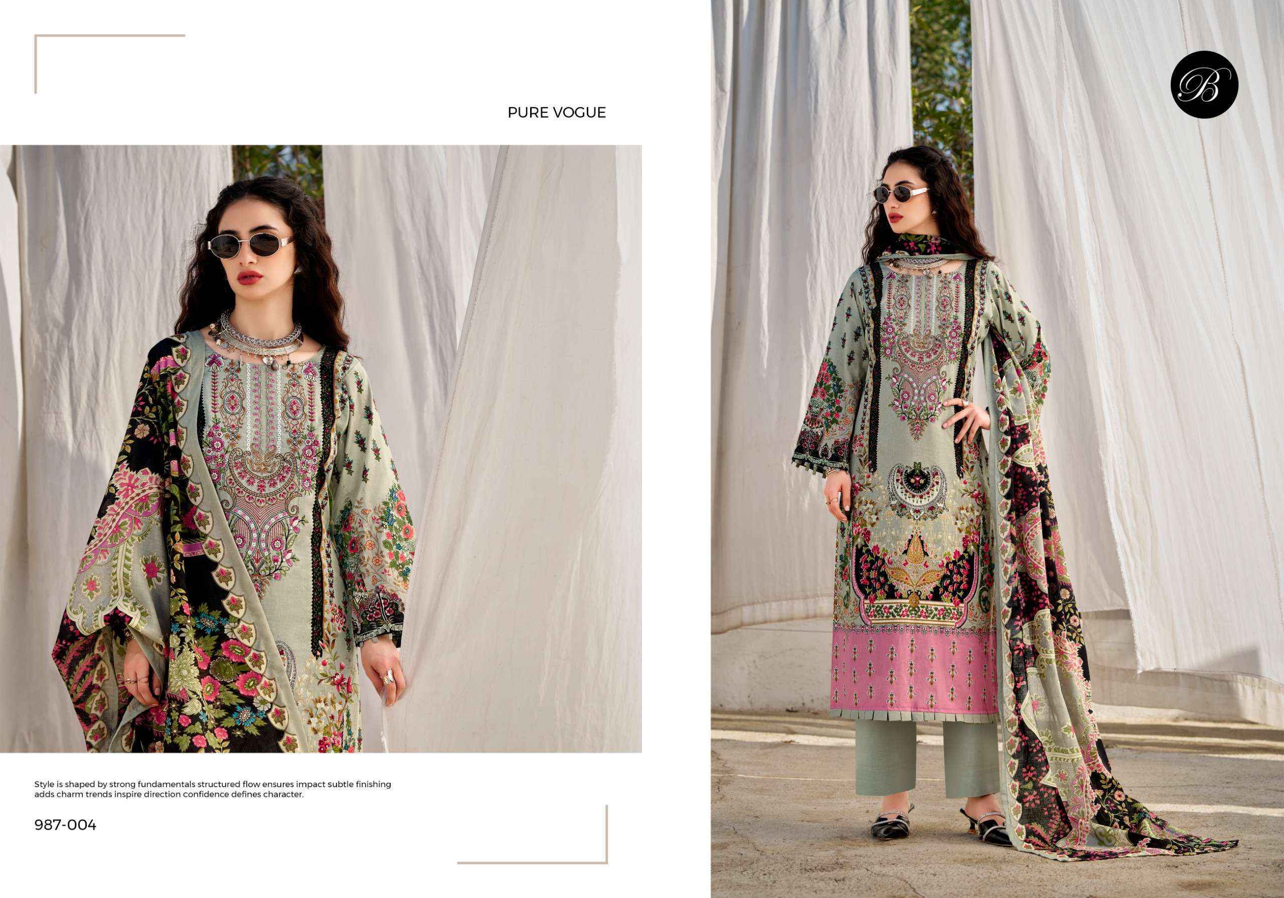 Belliza Naira Vol-147 Cotton Dress Material (8 pcs Cataloge)