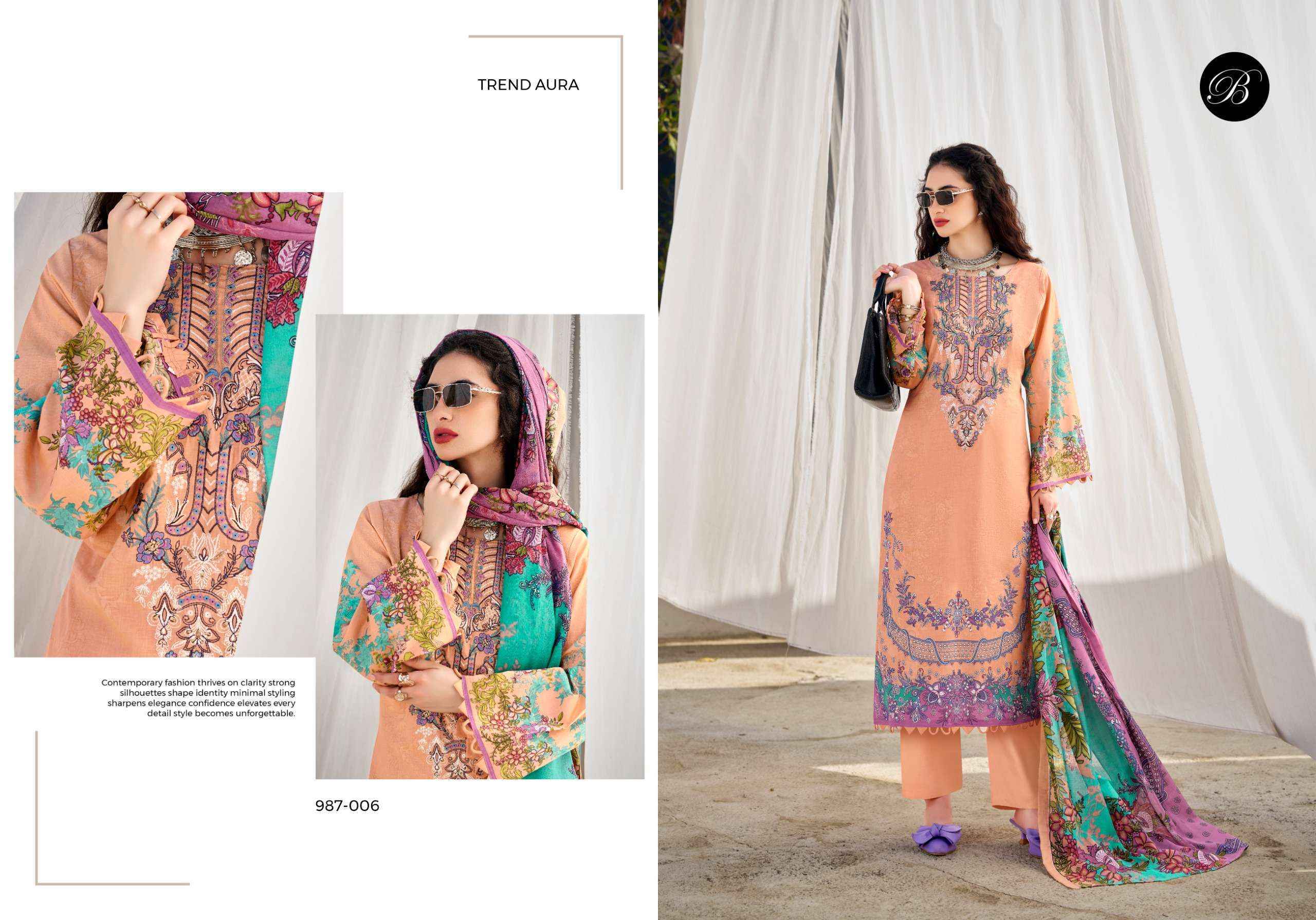 Belliza Naira Vol-147 Cotton Dress Material (8 pcs Cataloge)
