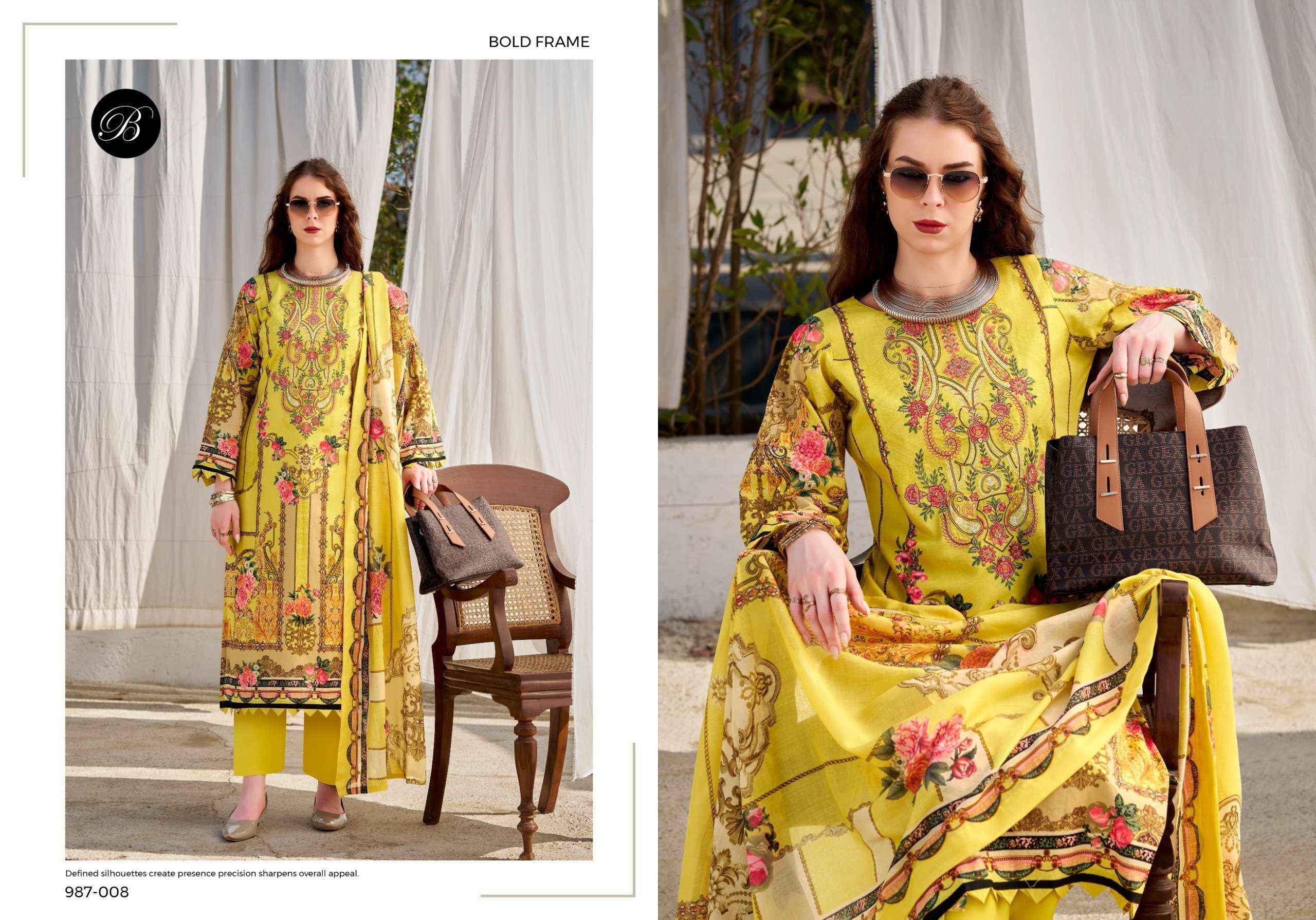 Belliza Naira Vol-147 Cotton Dress Material (8 pcs Cataloge)