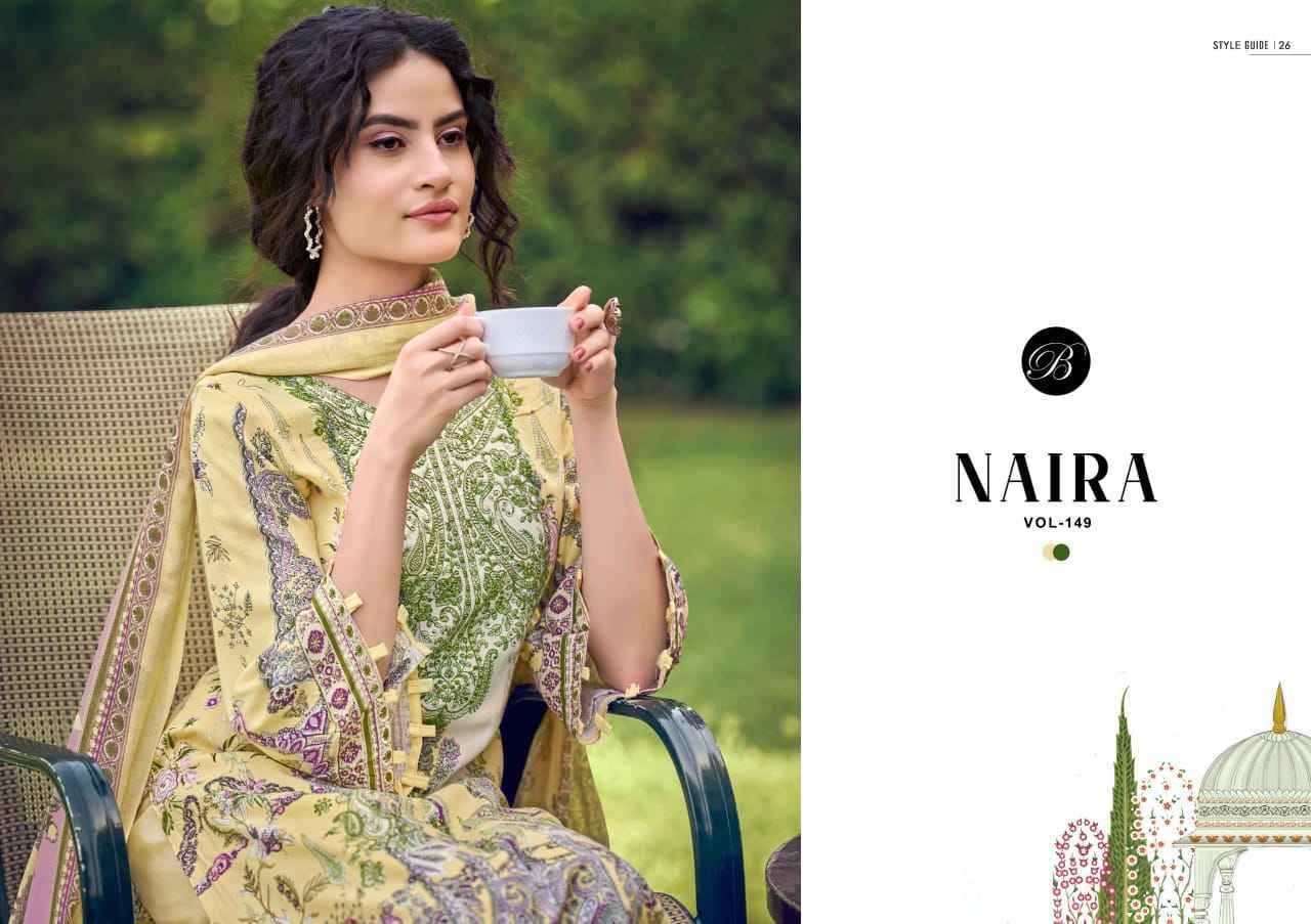 Belliza Naira Vol -149 Cotton Dress Material (8 pcs Cataloge)