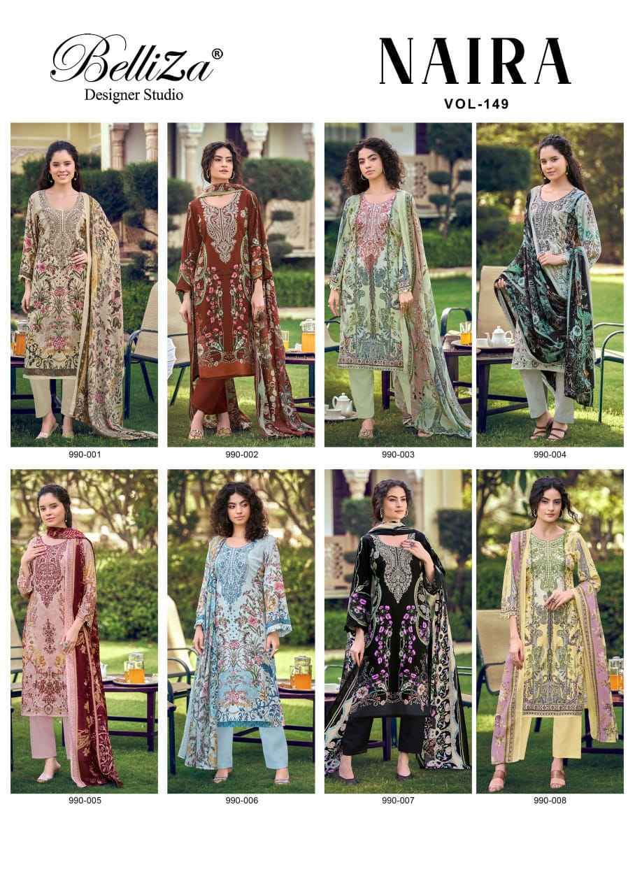 Belliza Naira Vol -149 Cotton Dress Material (8 pcs Cataloge)