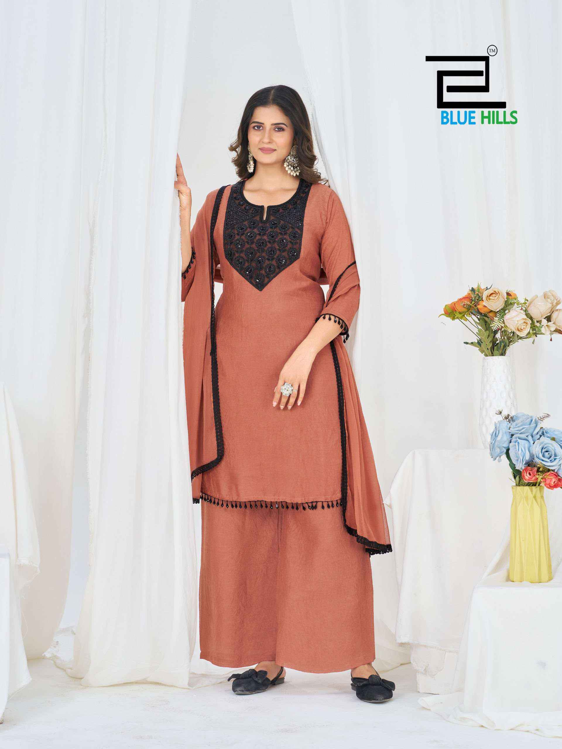 Blue Hills Avantika Rangoli Crush Readymade Suit (4 pcs Catalogue)