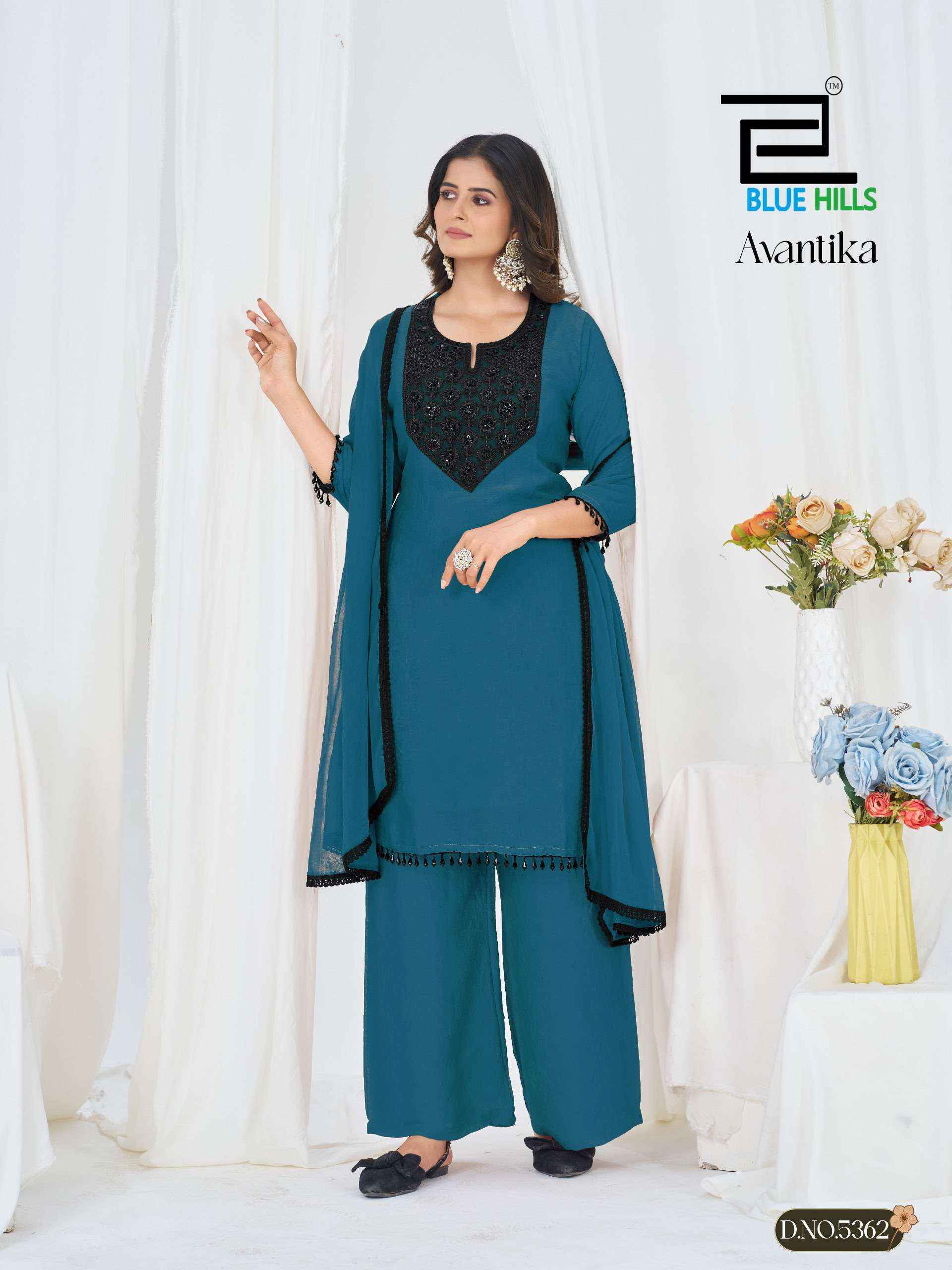 Blue Hills Avantika Rangoli Crush Readymade Suit (4 pcs Catalogue)
