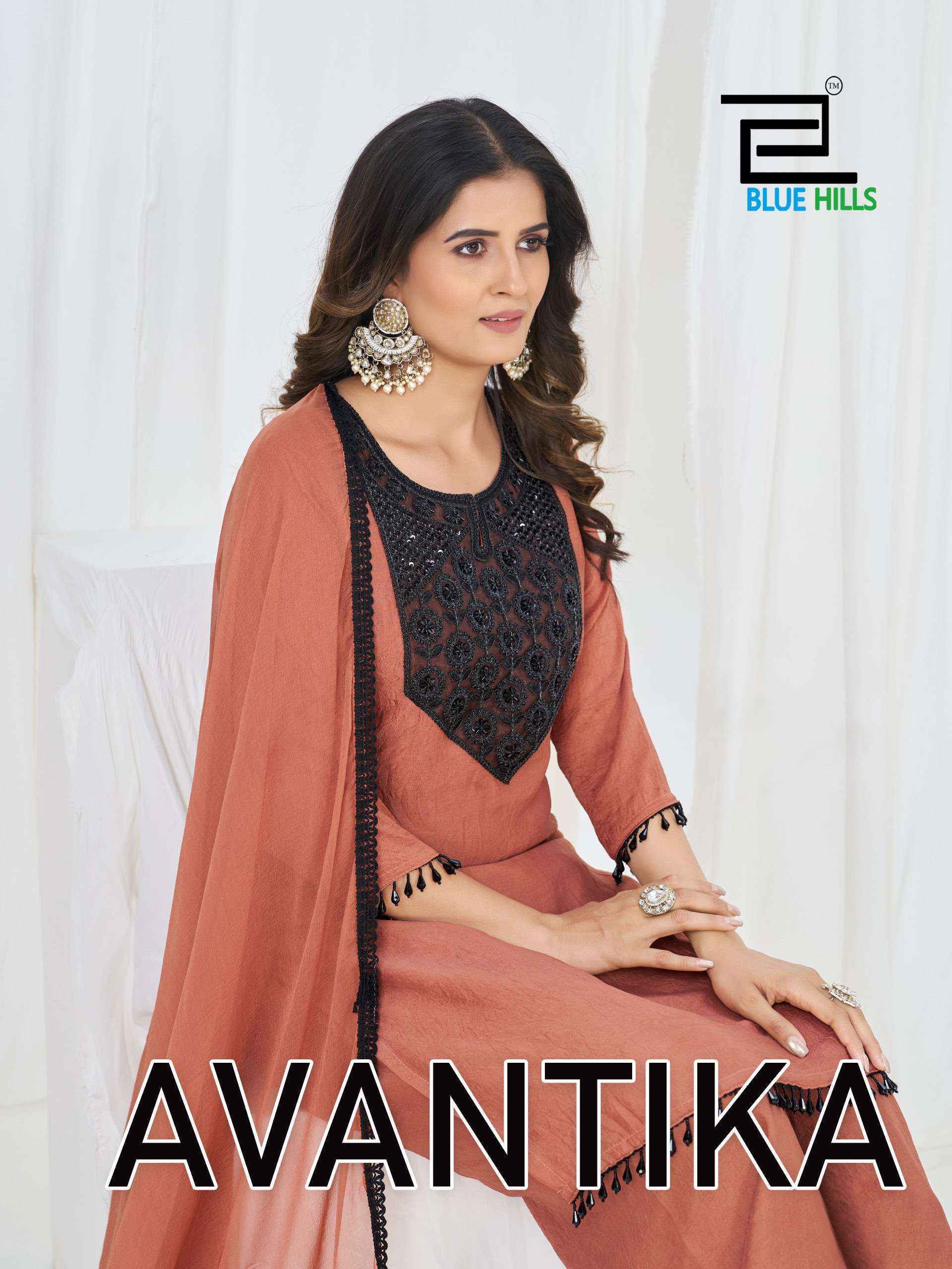 Blue Hills Avantika Rangoli Crush Readymade Suit (4 pcs Catalogue)