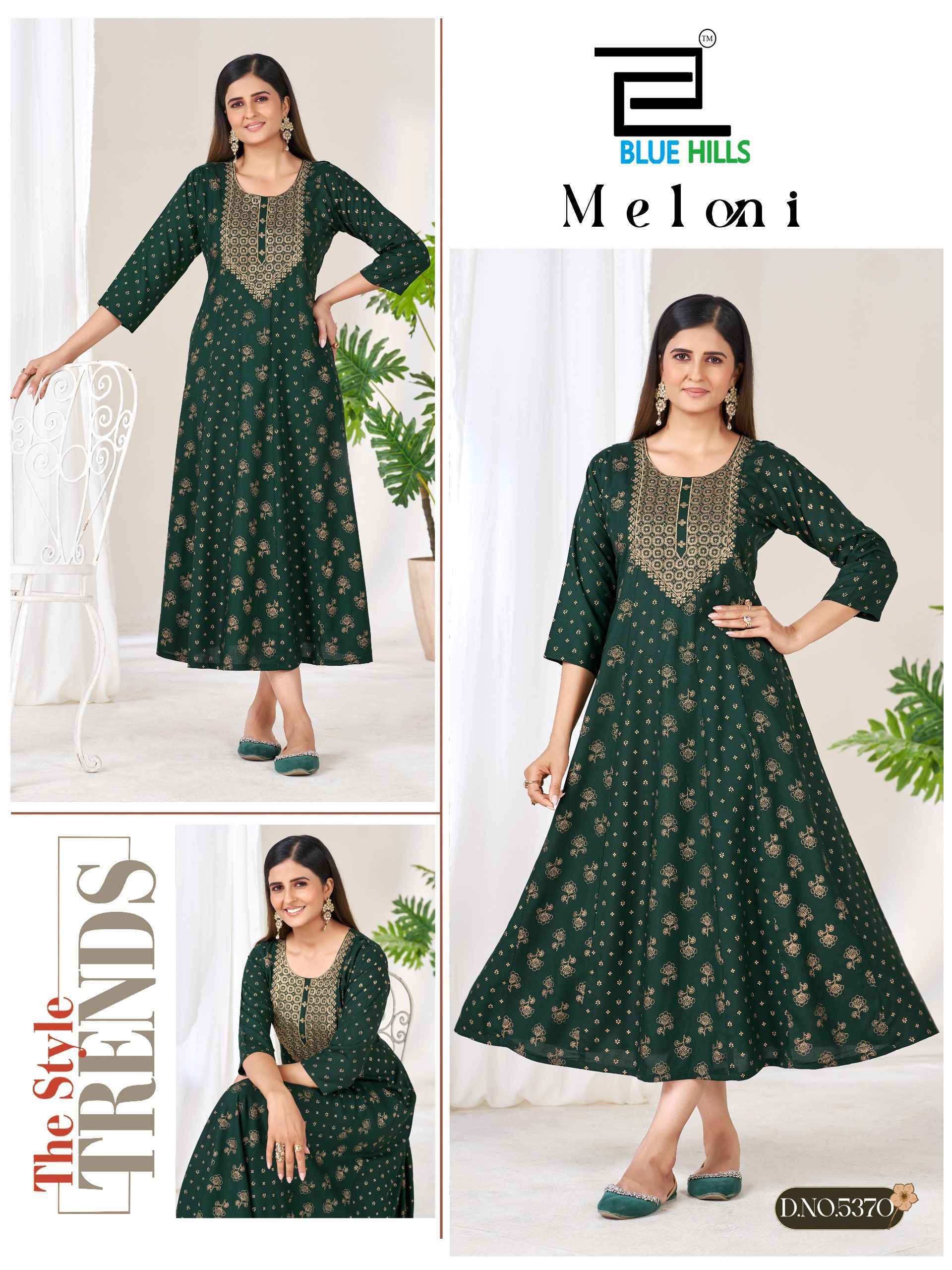 Blue Hills Meloni Rayon Anarkali Gown (6 pcs Catalogue)