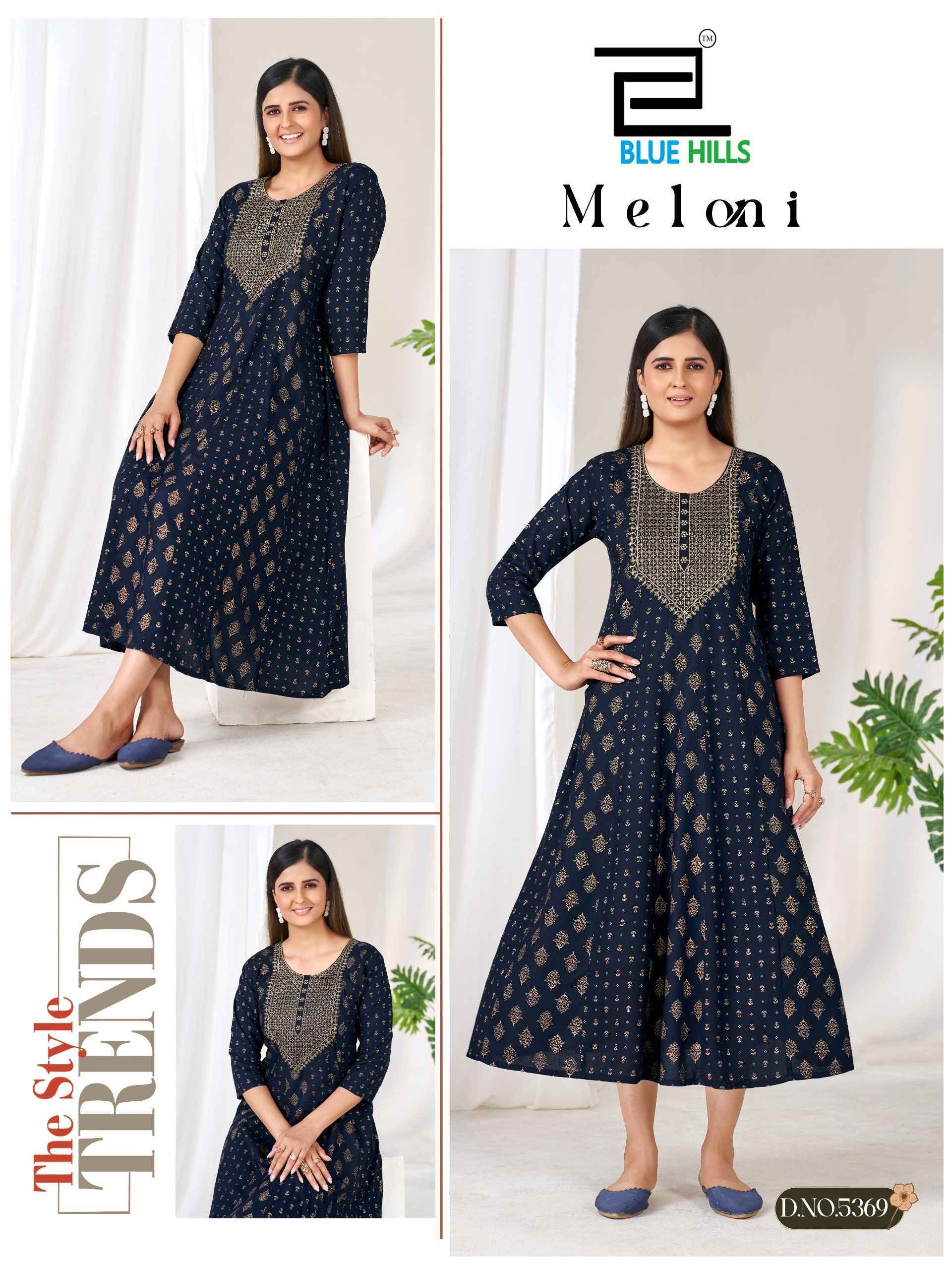Blue Hills Meloni Rayon Anarkali Gown (6 pcs Catalogue)