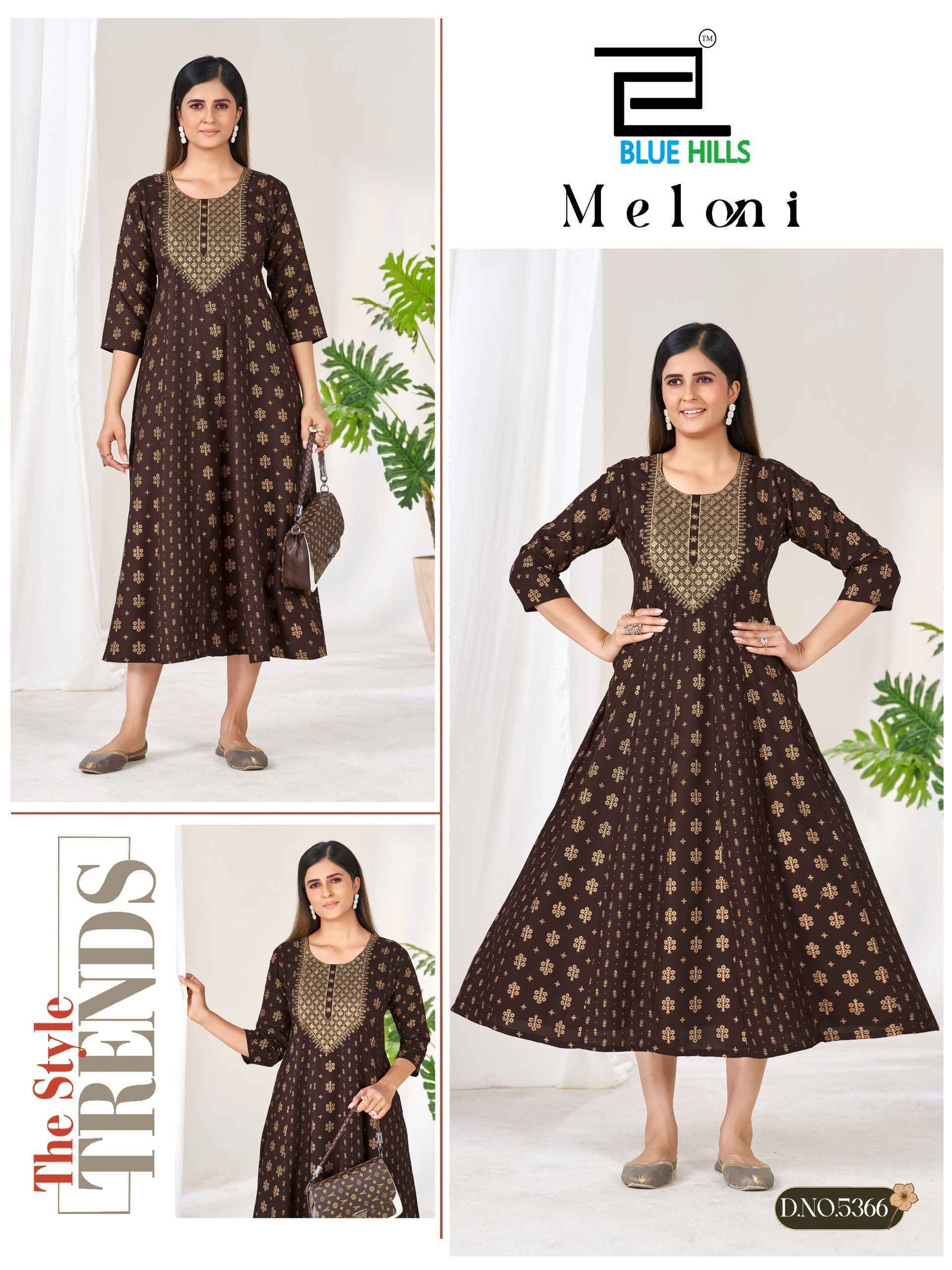 Blue Hills Meloni Rayon Anarkali Gown (6 pcs Catalogue)